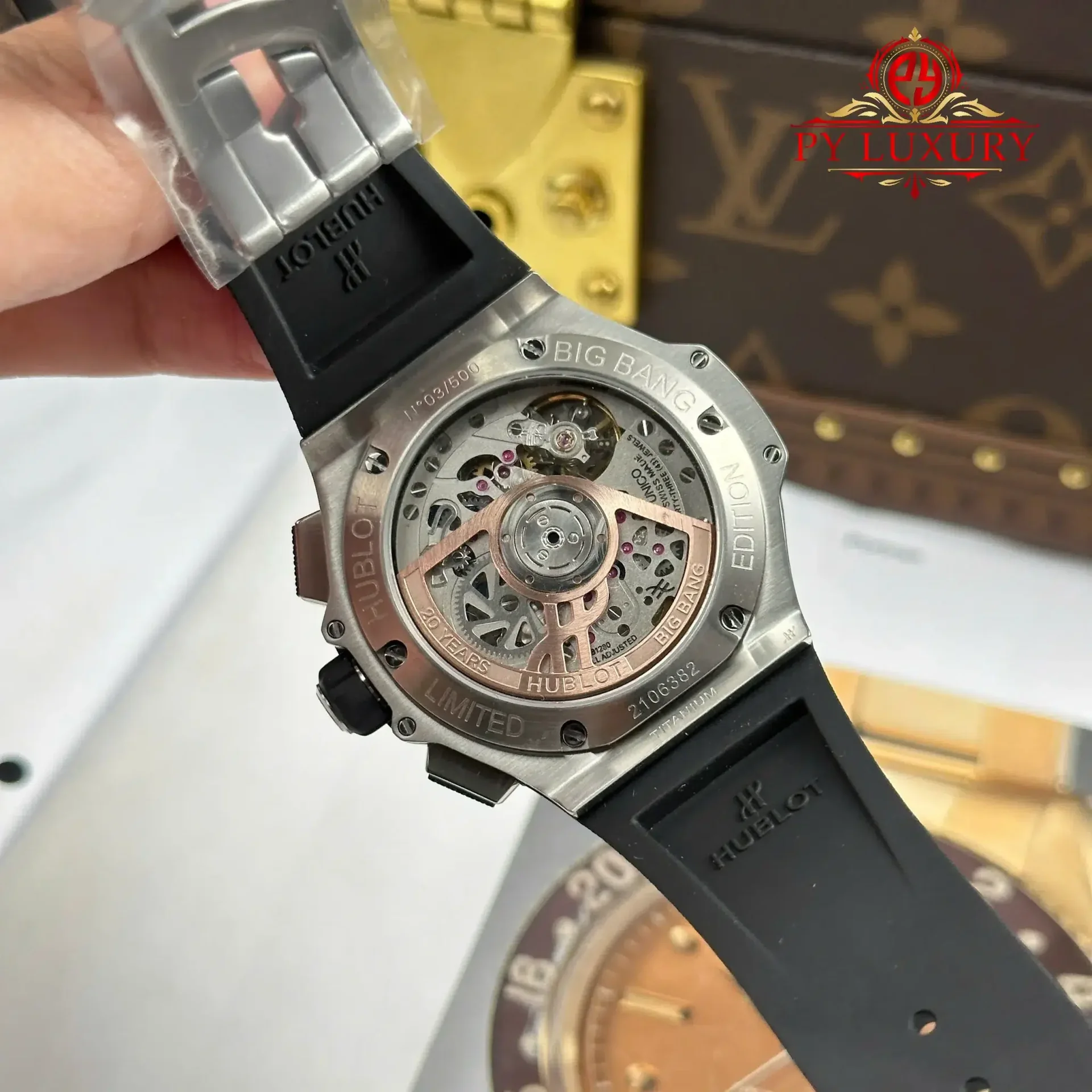 Hublot Big Bang Chronograph Titanium Ceramic 20th Anniversary Best Replica BBA 43mm - 图片 10