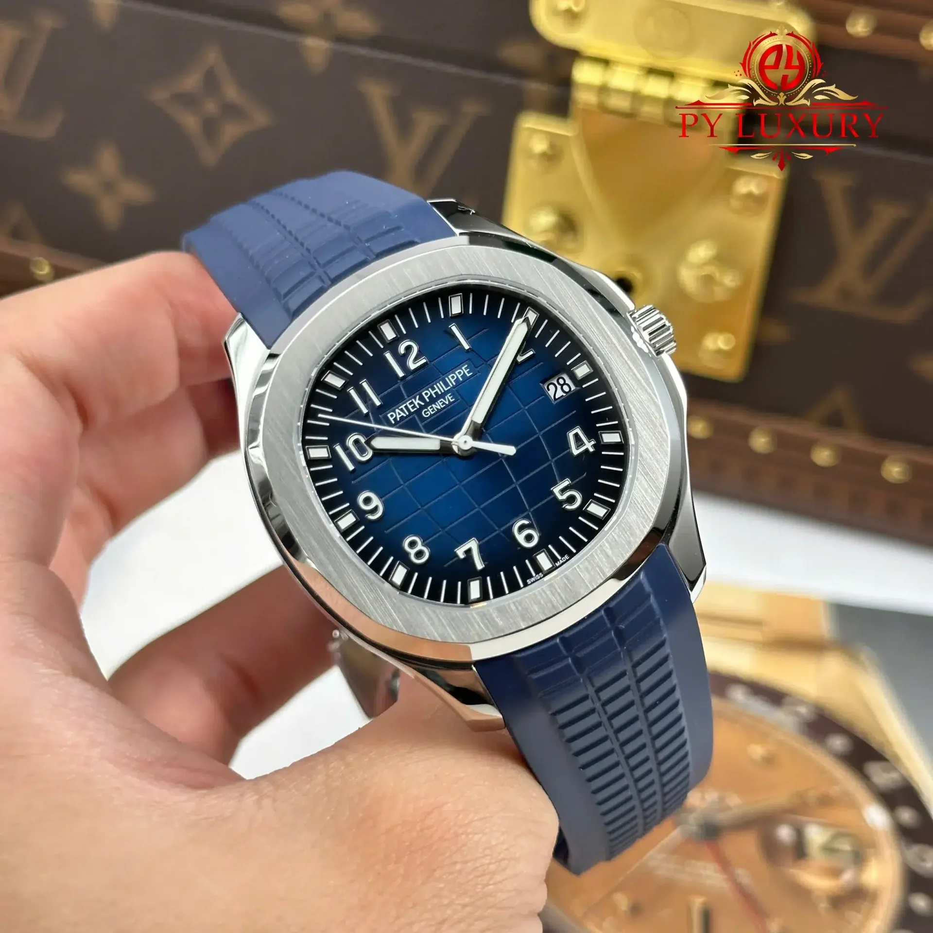 Patek Philippe Aquanaut 5168G-001 Blue Dial 1:1 Best Replica BBF 42.2mm - 图片 2