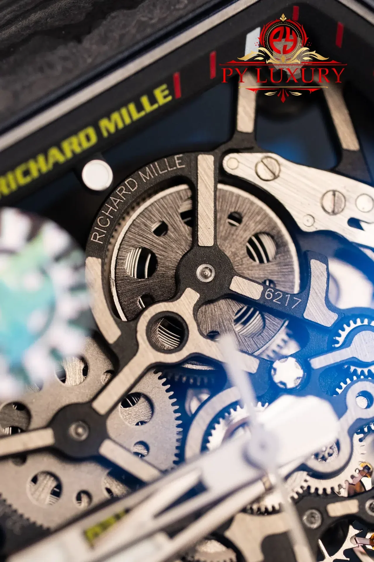 Richard Mille RM35-02 Rafael Nadal Black Carbon TPT White Rubber Band Super Clone V7 ZF 49.94mm x 44.5mm - 图片 5