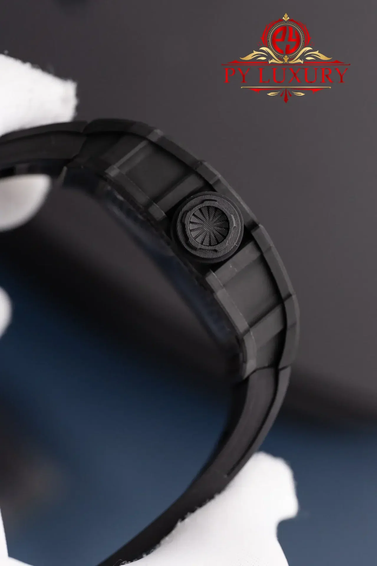 Richard Mille RM35-02 Rafael Nadal Black Carbon TPT Black Rubber Band Super Clone V7 ZF 49.94mm x 44.5mm - 图片 8