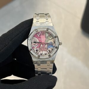 Audemars Piguet Royal Oak Lady Labubu Dial Diamond Bezel Best Replica OMF 34mm