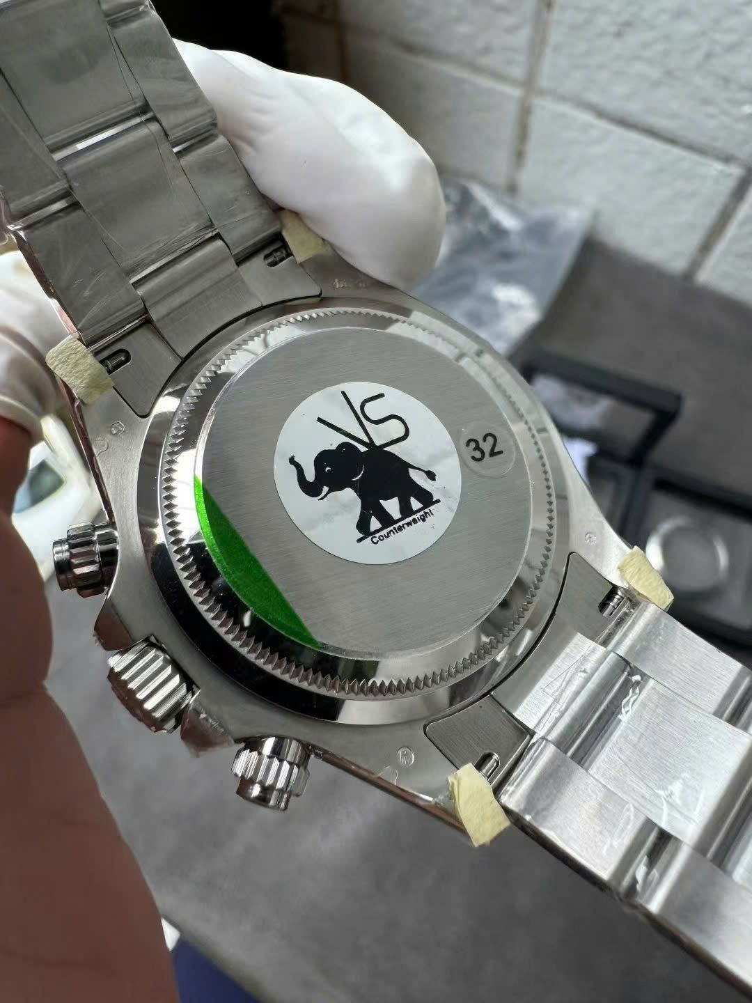 Rolex Daytona 126579RBR Custom Natural MOP Dial Moissanite Numerals Moissanite Bezel 1:1 Best Replica 40mm - 图片 15