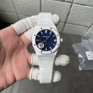 Audemars Piguet Royal Oak 15500 White Ceramic Starry Sky Dial 1:1 Best Replica APSF 41mm