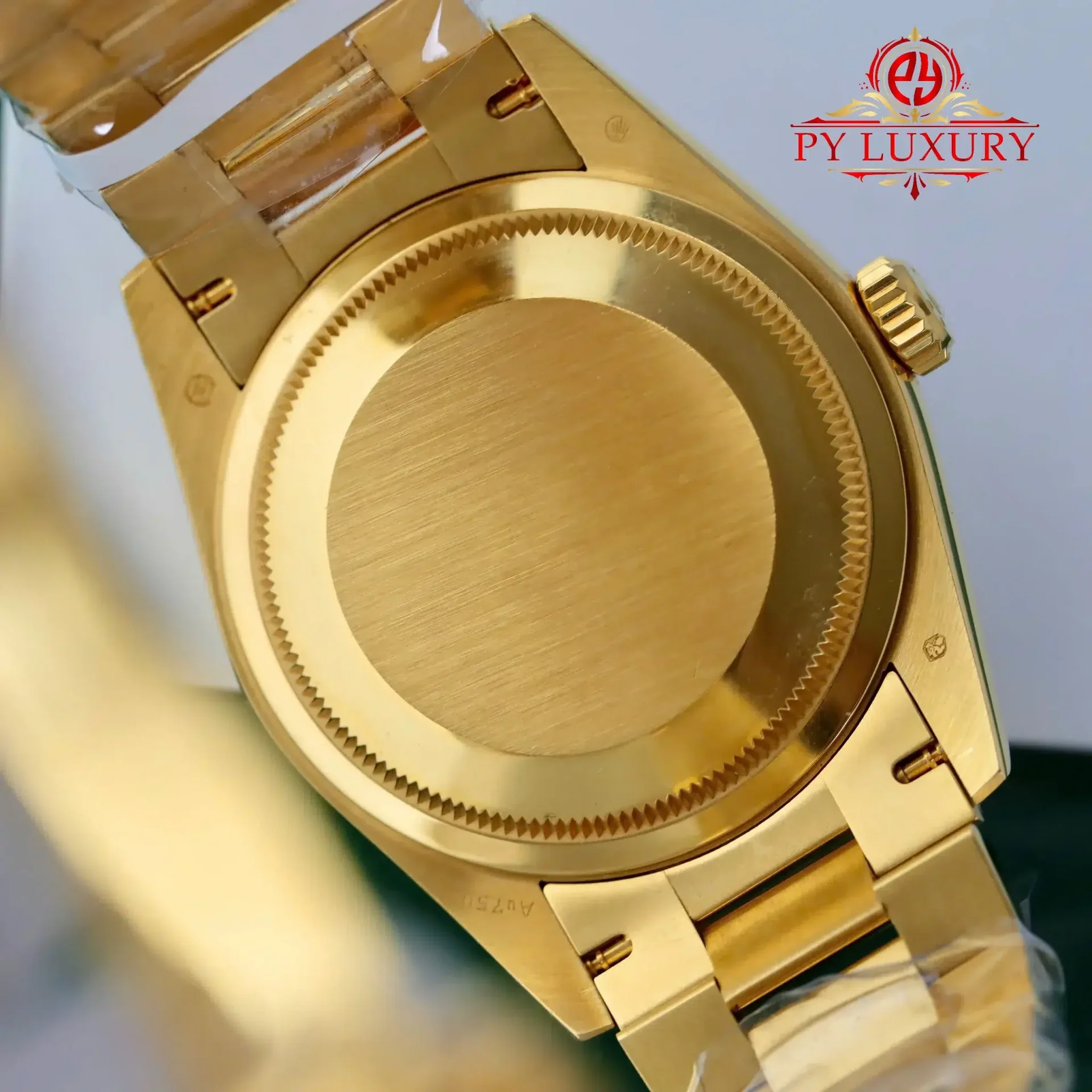 Rolex Day-Date 128238-0132 Champagne Diamond-set Dial 18K Gold Wrapped Best Replica 36mm - 图片 8