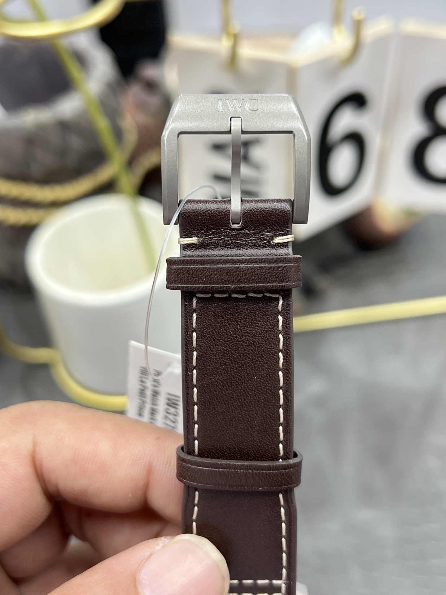 IWC Pilot’s Watch Mark XVIII Heritage IW3270-06 Titanium Black Dial Brown Leather Band Best Replica 40mm - 图片 8