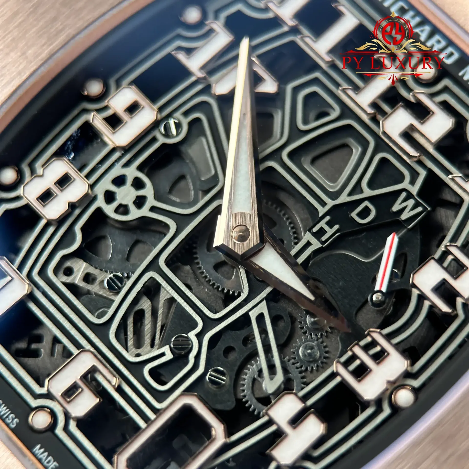Richard Mille RM67-01 Rose Gold Automatic Extra-Flat Rubber Band Best Replica 1:1 VAF 38.7mm x 47.5mm - 图片 9