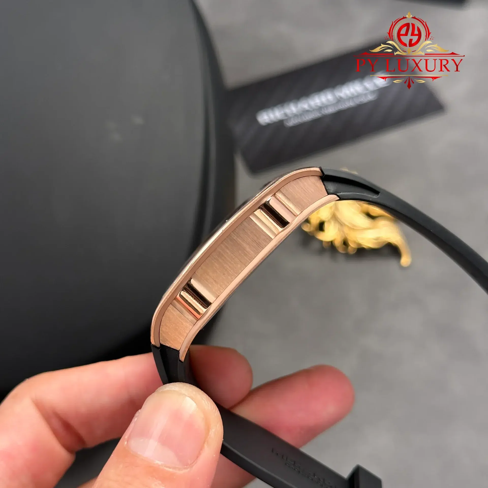 Richard Mille RM67-01 Rose Gold Automatic Extra-Flat Rubber Band Best Replica 1:1 VAF 38.7mm x 47.5mm - 图片 10