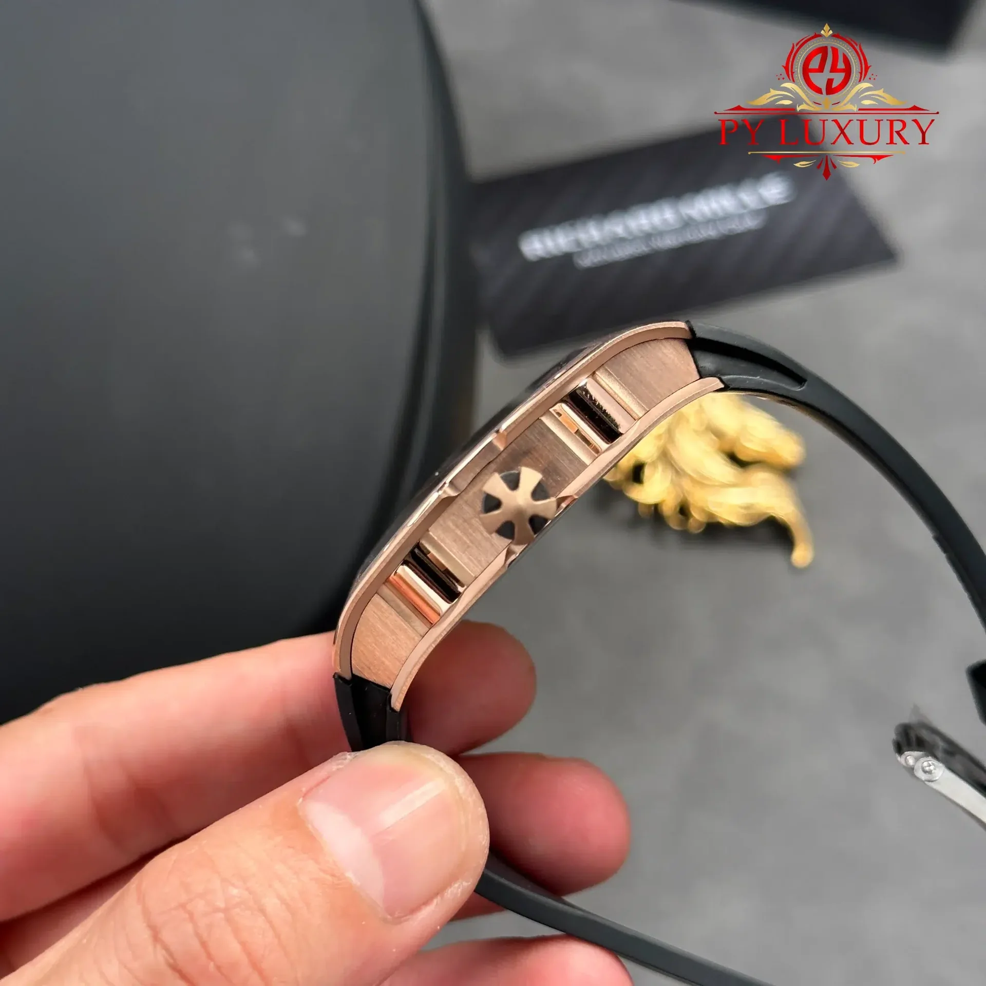 Richard Mille RM67-01 Rose Gold Automatic Extra-Flat Rubber Band Best Replica 1:1 VAF 38.7mm x 47.5mm - 图片 11