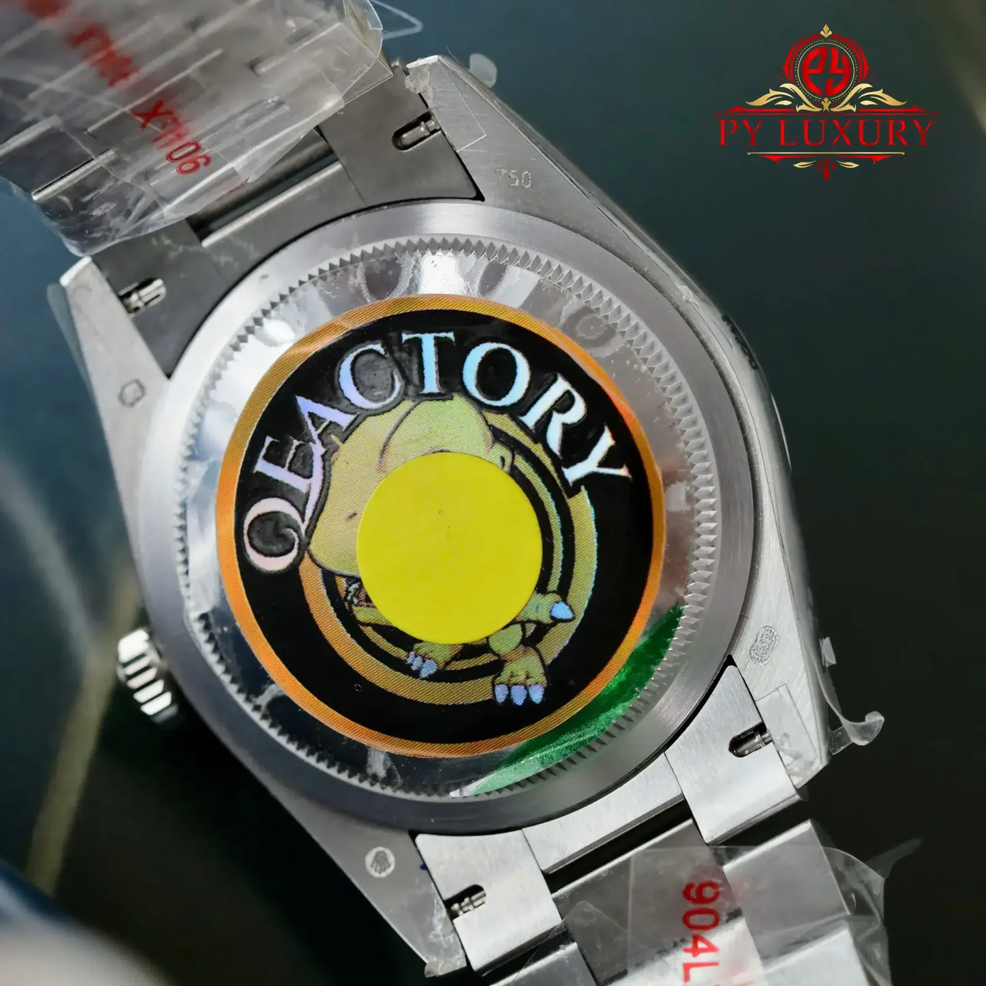 Rolex Day-Date 128239 Custom Natural Meteorite Dial Moissanite Numerals Gain Weight 1:1 Best Replica QF 36mm - 图片 8