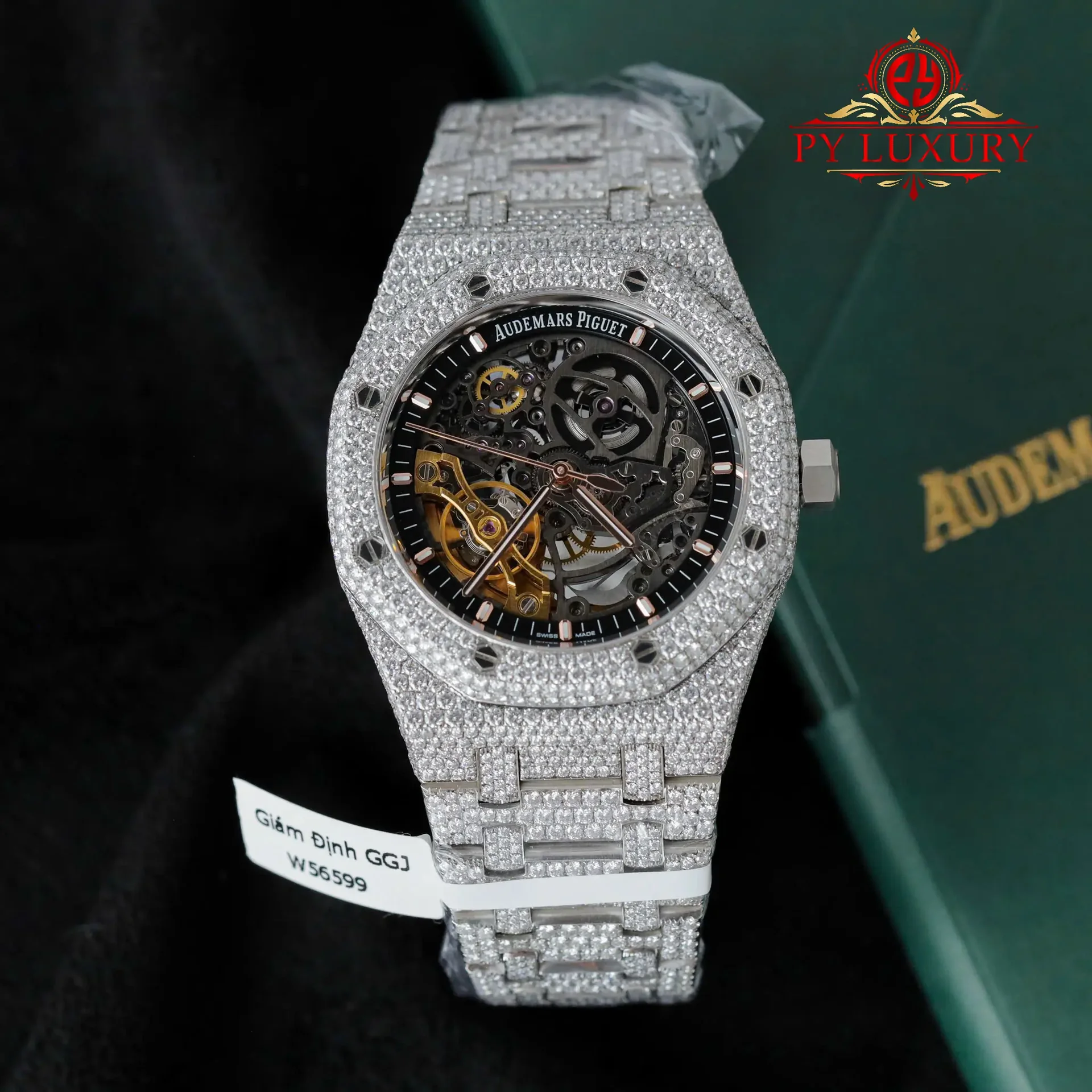 Audemars Piguet Royal Oak Openworked Skeleton Dial Iced Out Moissanite Best Replica THB 41mm - 图片 2