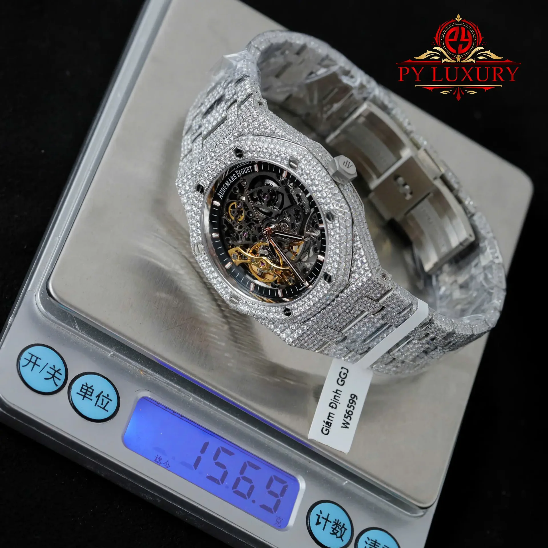 Audemars Piguet Royal Oak Openworked Skeleton Dial Iced Out Moissanite Best Replica THB 41mm - 图片 5