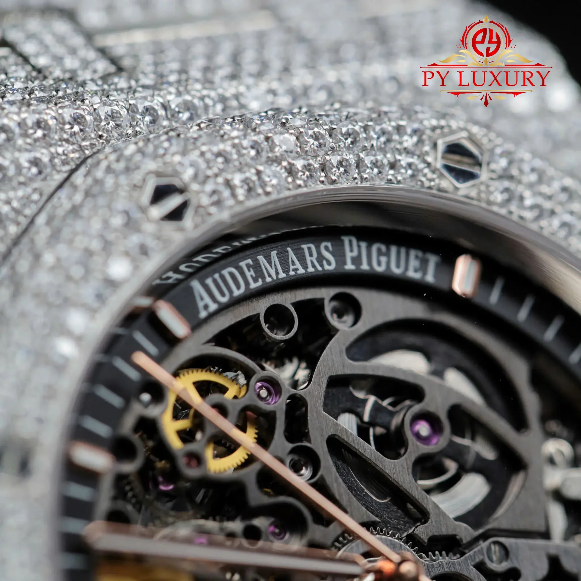 Audemars Piguet Royal Oak Openworked Skeleton Dial Iced Out Moissanite Best Replica THB 41mm - 图片 7