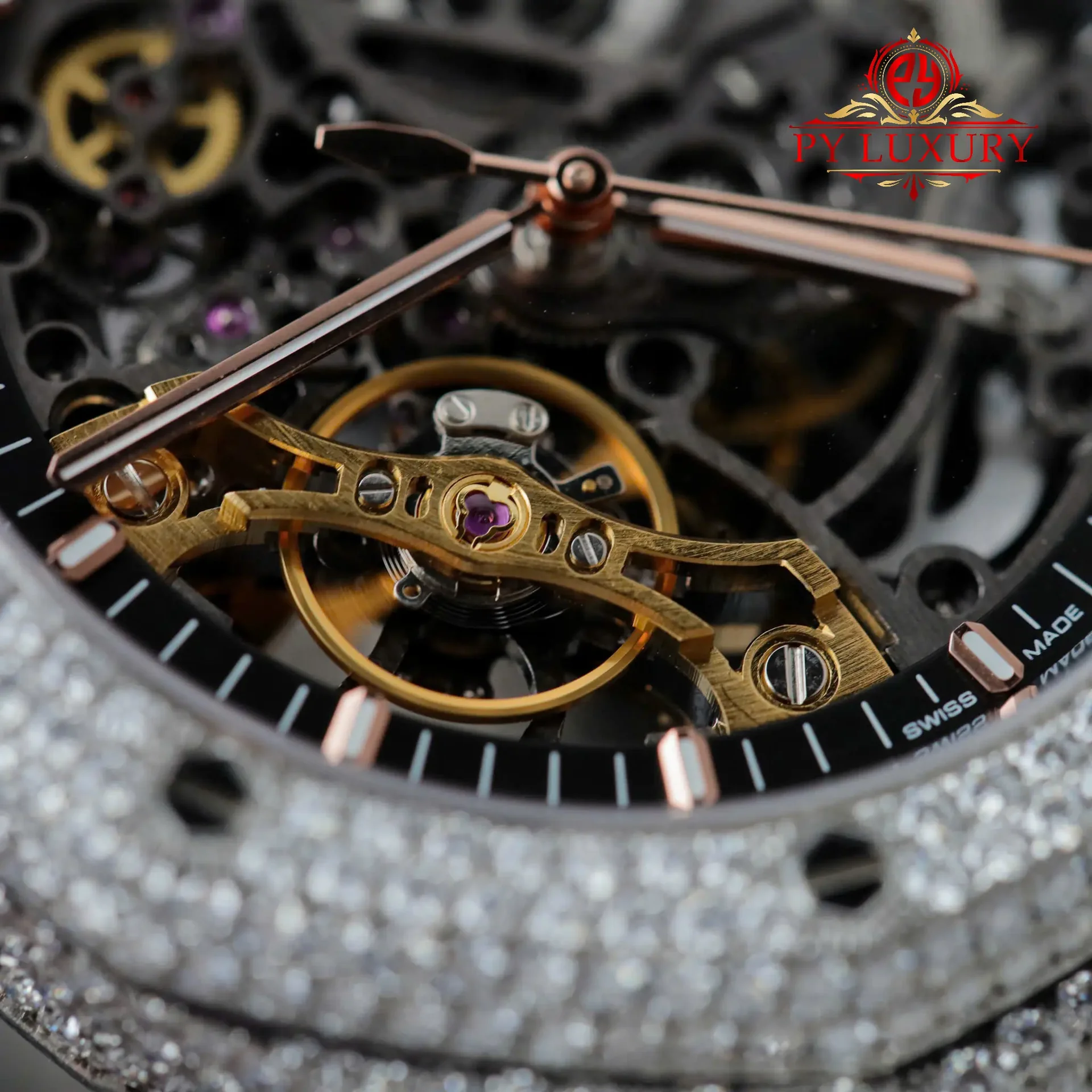 Audemars Piguet Royal Oak Openworked Skeleton Dial Iced Out Moissanite Best Replica THB 41mm - 图片 8