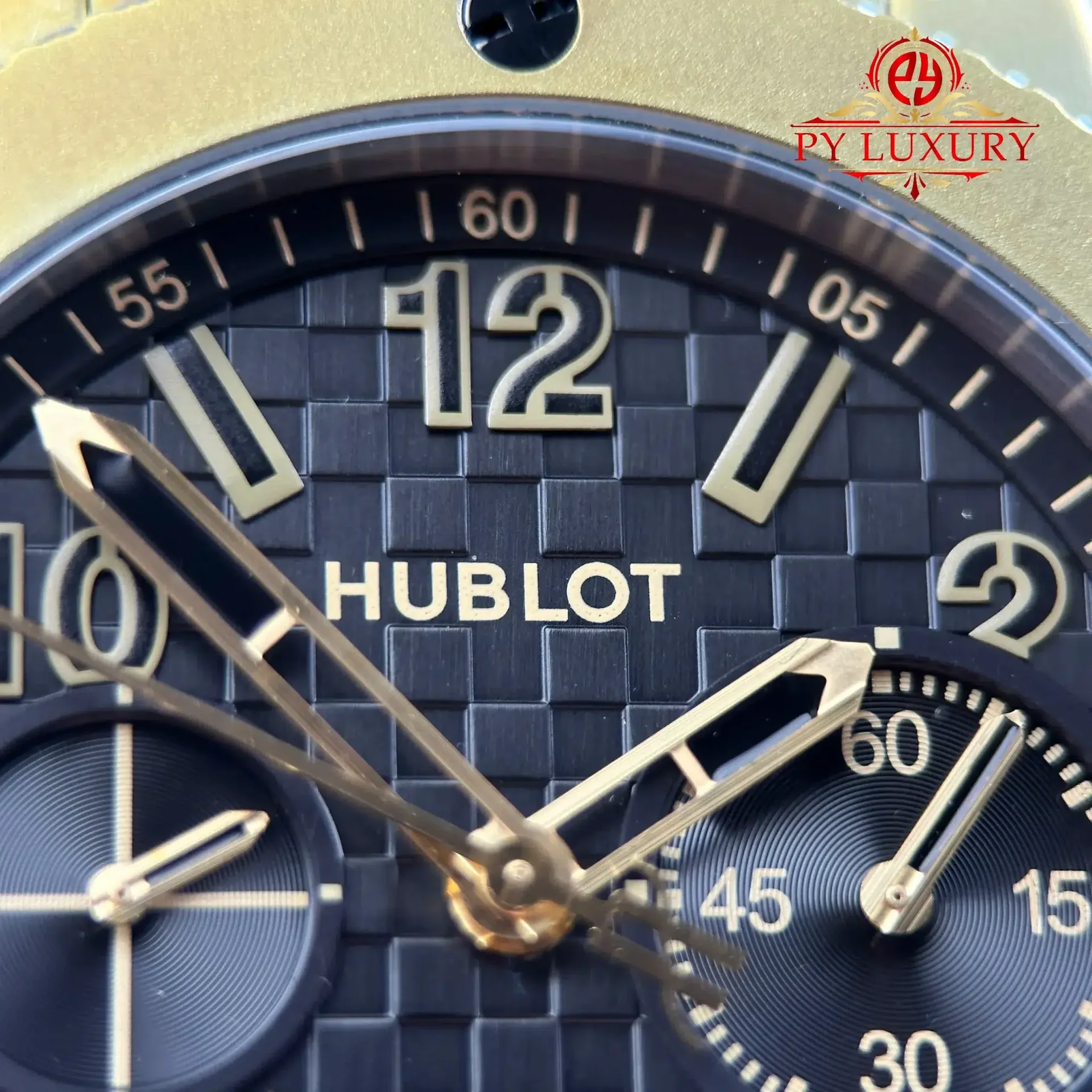 Hublot Big Bang Chronograph 20th Anniversary Full Magic Gold Best Replica BBA 43mm - 图片 7