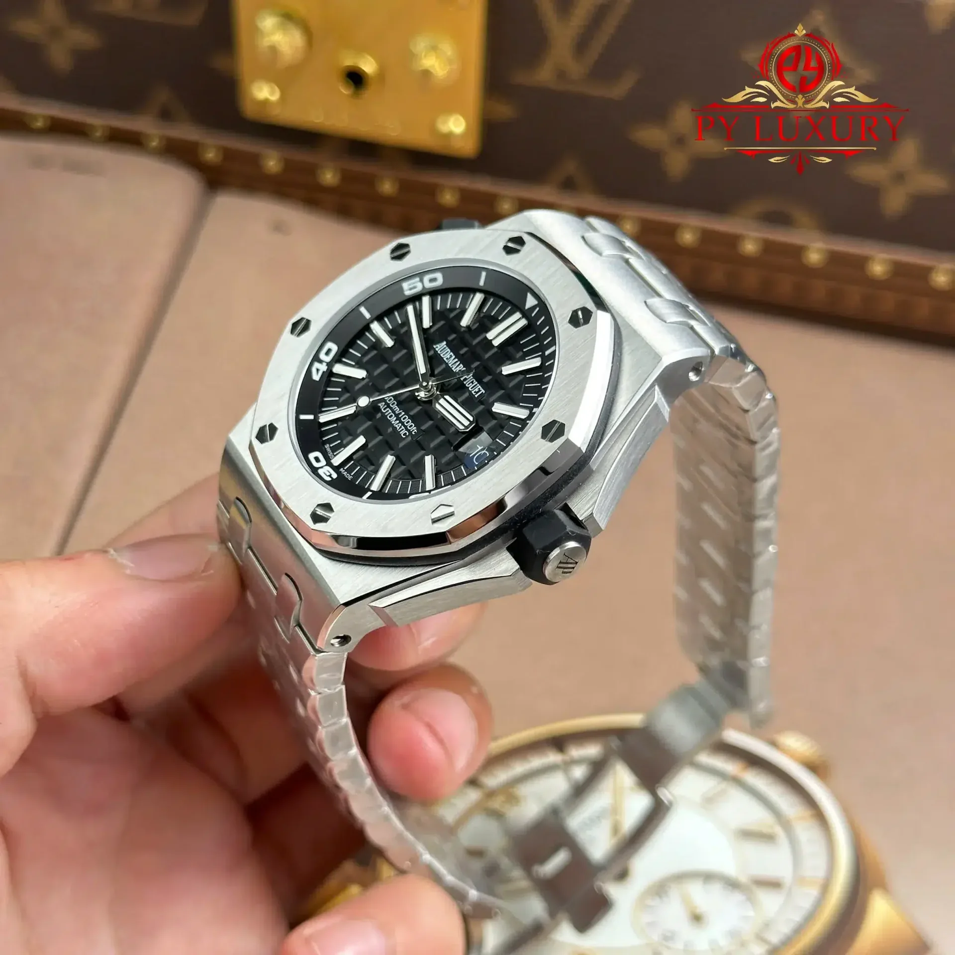 Audemars Piguet Royal Oak Offshore Diver 15710ST Steel Bracelet Black Dial 1:1 Best Replica APSF 42mm - 图片 3