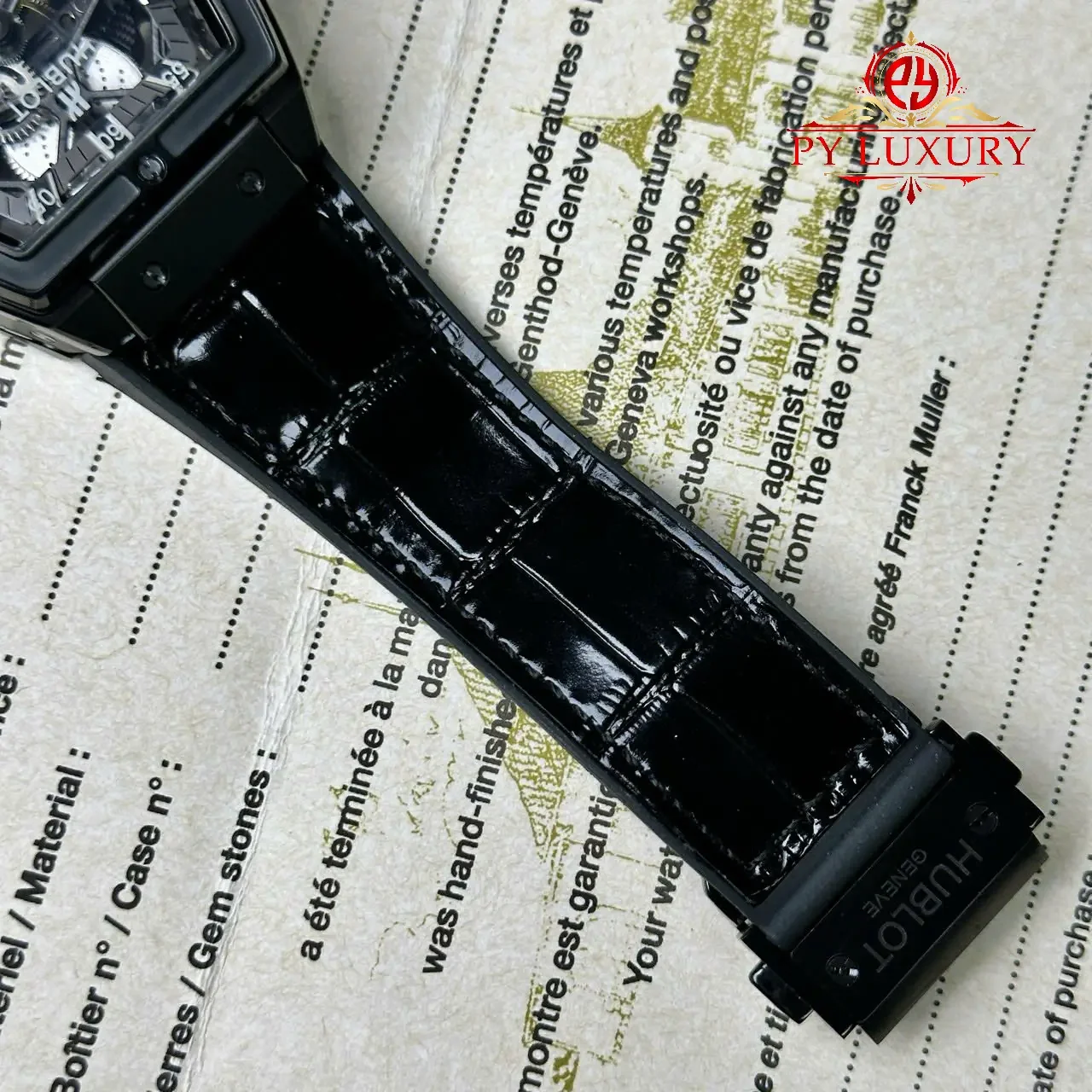 Hublot Spirit of Big Bang Tourbillon Skeleton Dial Black Ceramic Best Replica 45mm - 图片 8