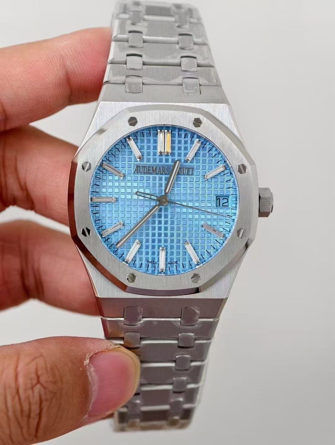 Audemars Piguet Royal Oak 15510BC Ice Blue Baguette Dial 1:1 Best Replica ZF 41mm