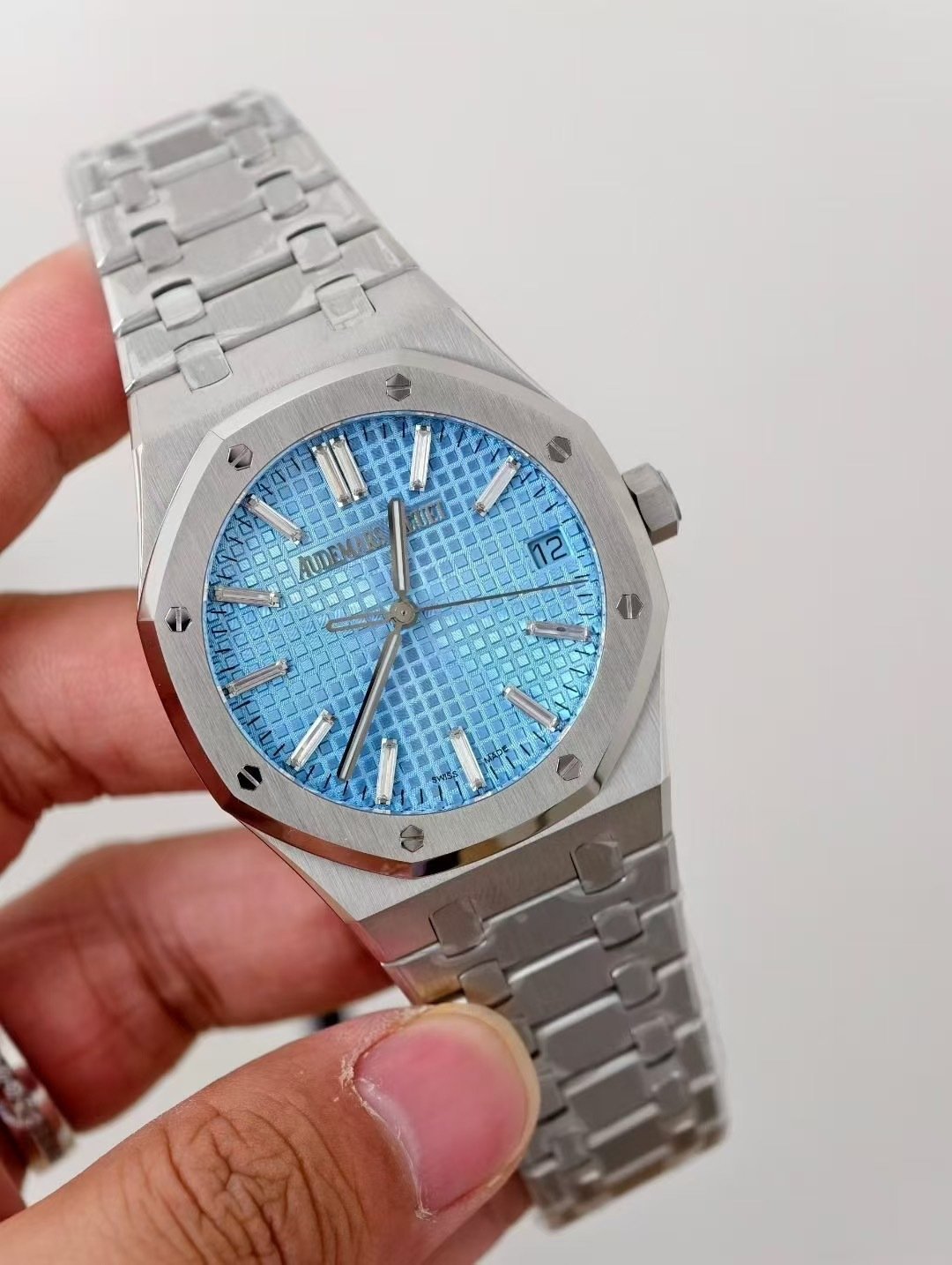 Audemars Piguet Royal Oak 15510BC Ice Blue Baguette Dial 1:1 Best Replica ZF 41mm - 图片 2