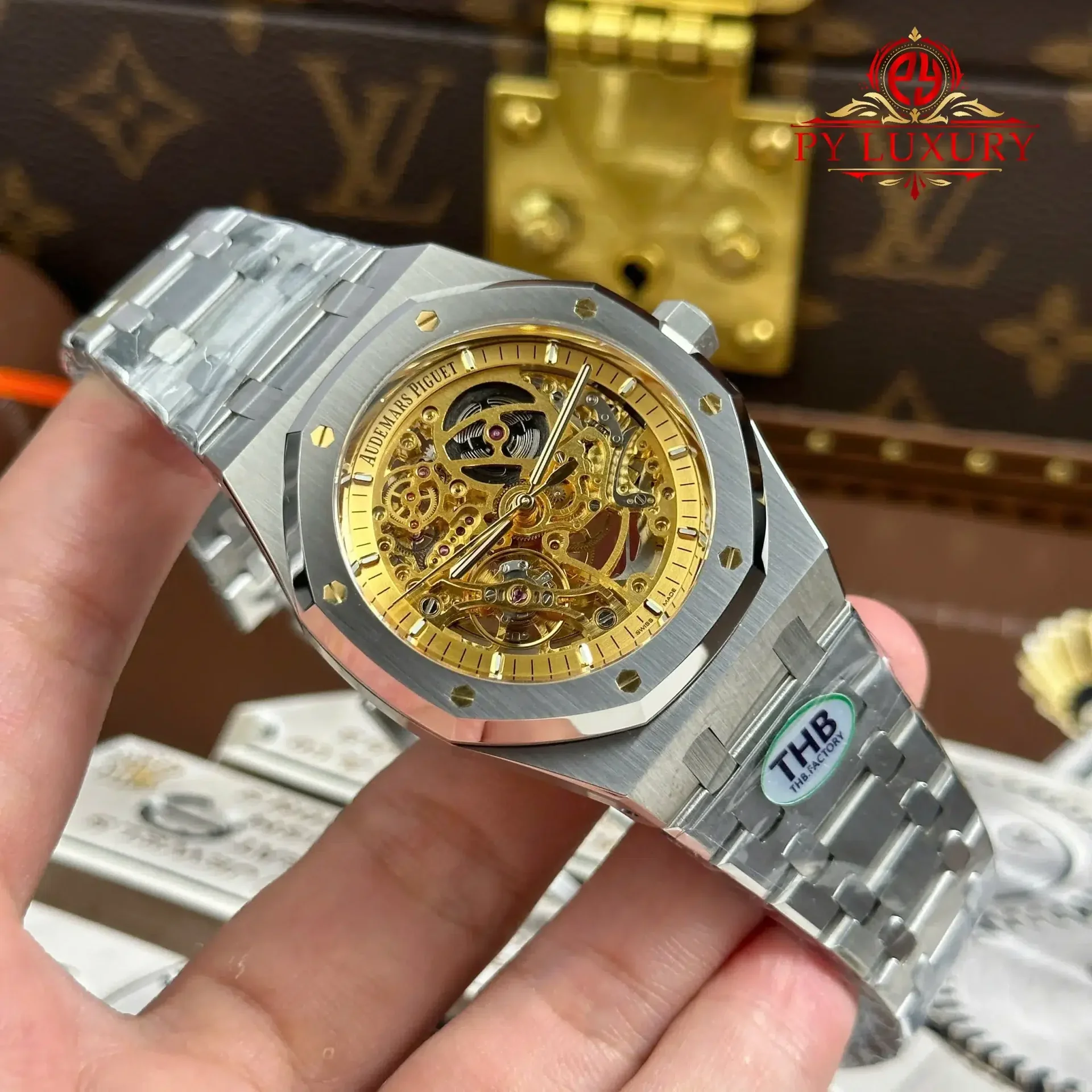 Audemars Piguet Royal Oak 15407ST Openworked Pink Gold Tone Dial 1:1 Best Replica THB 41mm - 图片 2