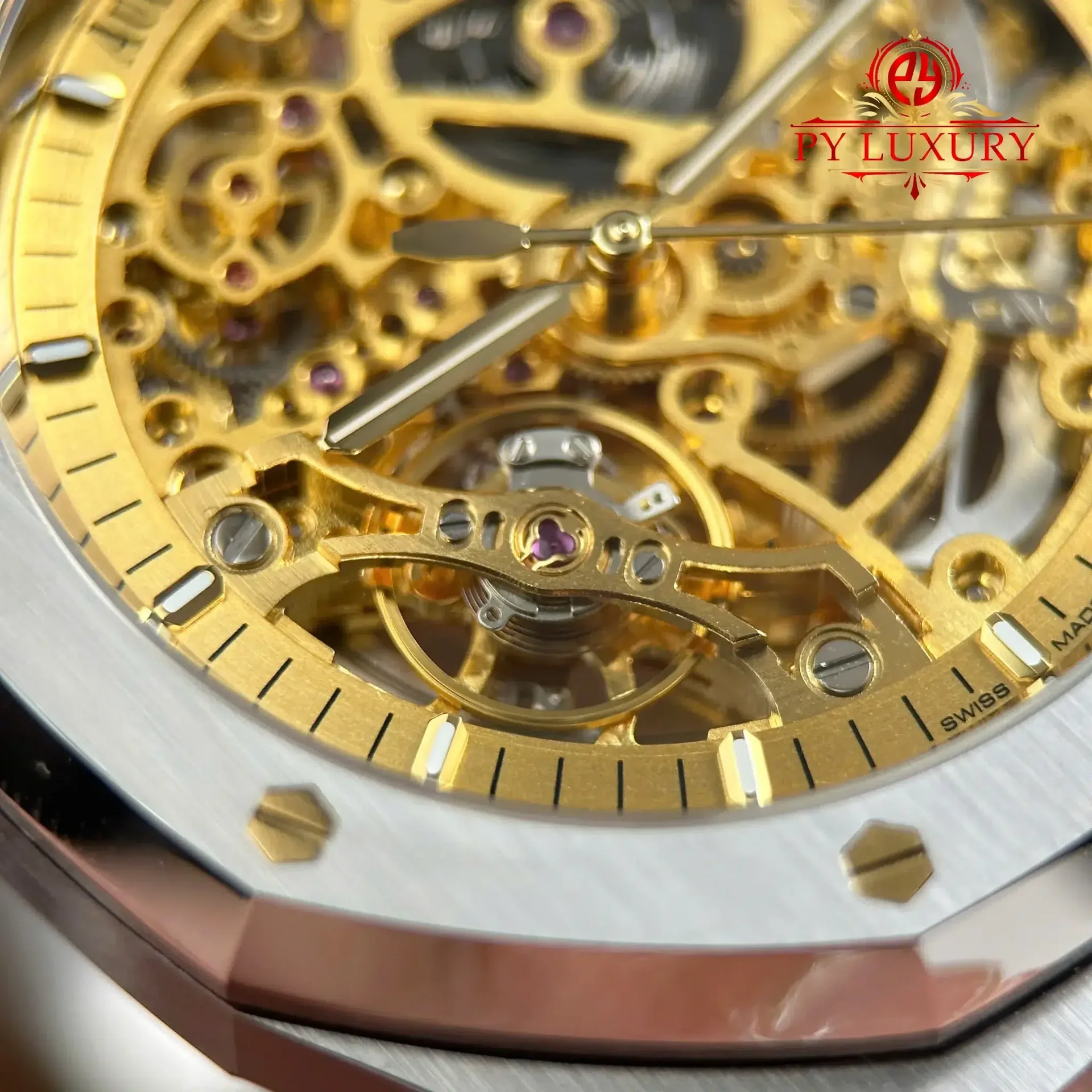 Audemars Piguet Royal Oak 15407ST Openworked Pink Gold Tone Dial 1:1 Best Replica THB 41mm - 图片 8