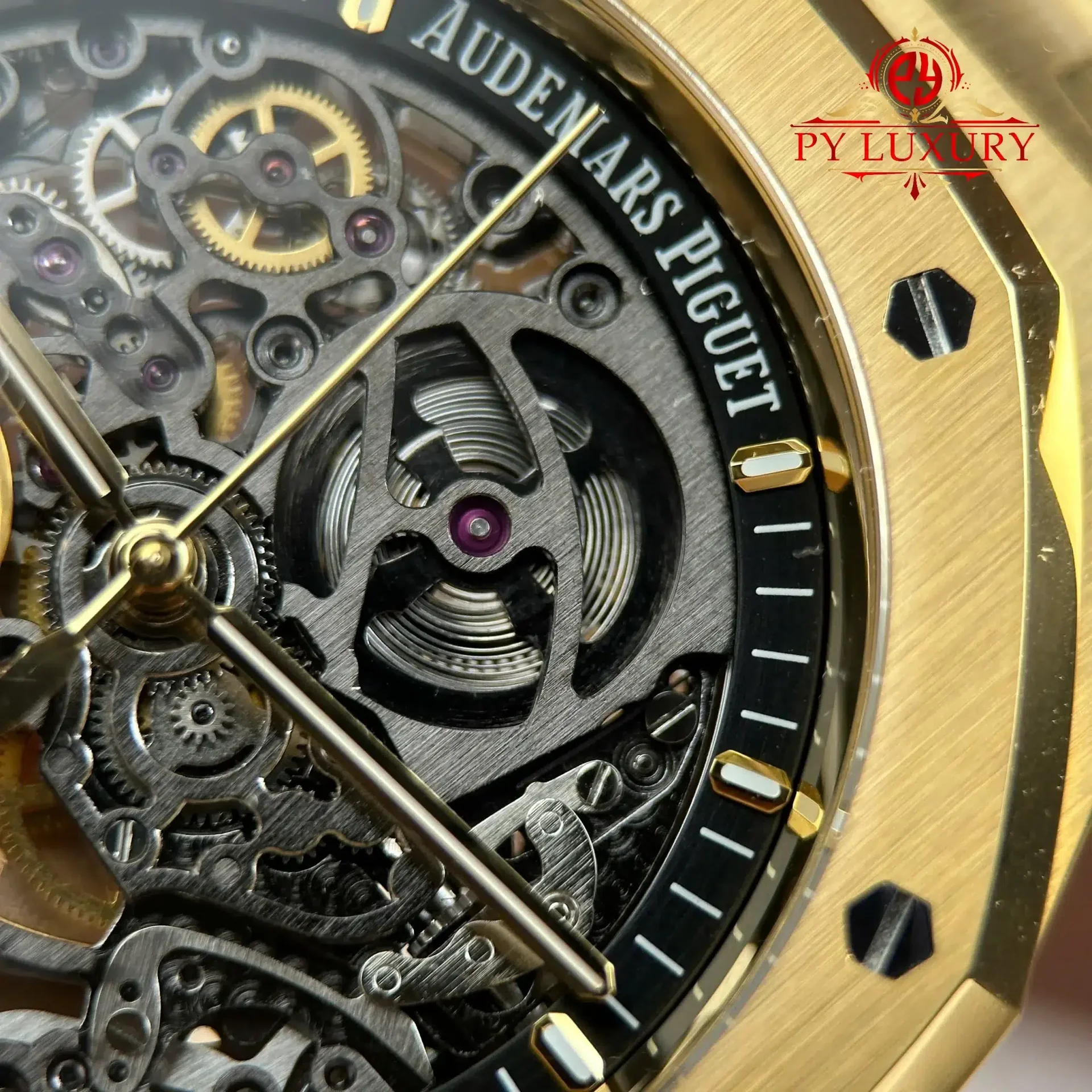 Audemars Piguet Royal Oak Openworked Skeleton Dial 15407BA Yellow Gold 1:1 Best Replica THB 41mm - 图片 6