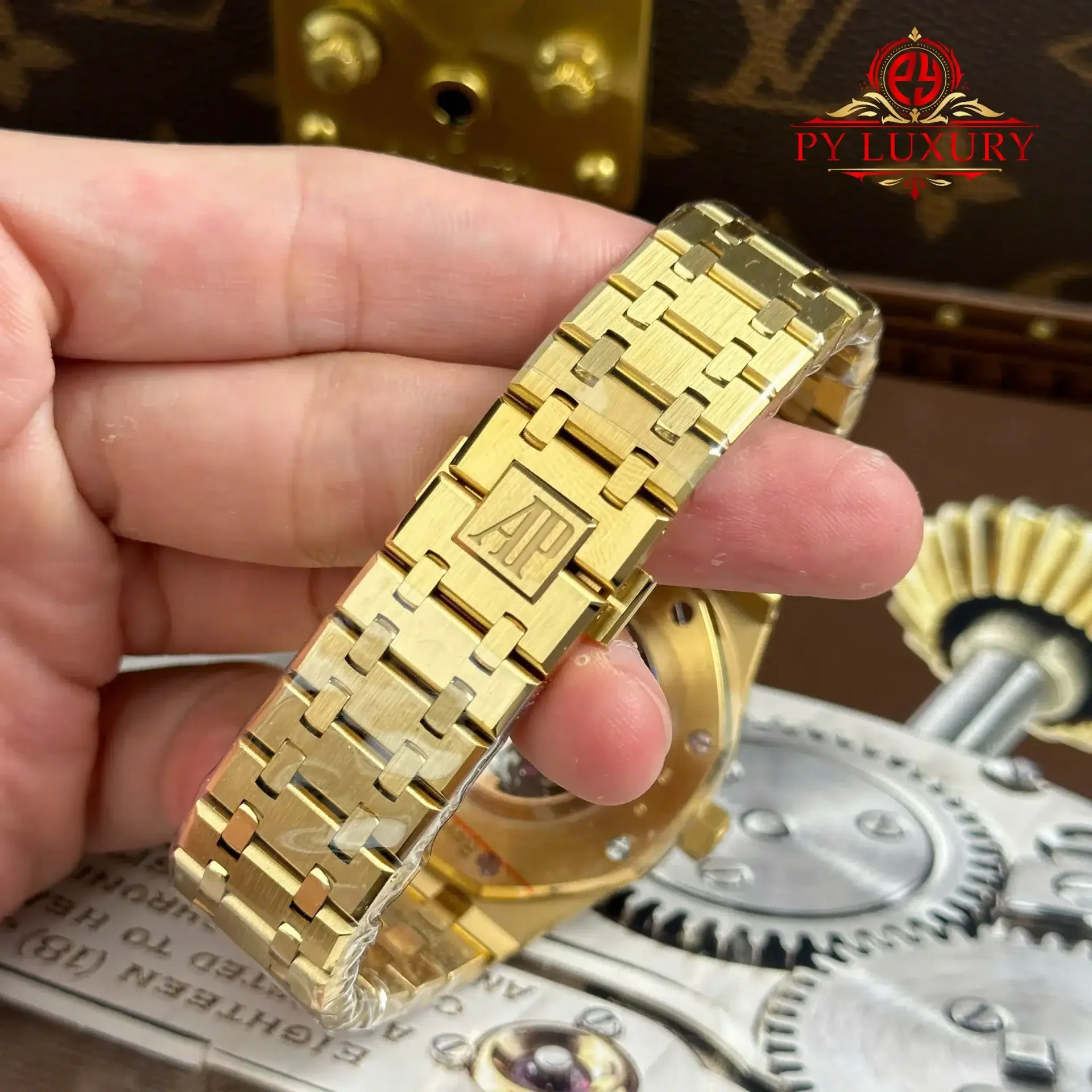 Audemars Piguet Royal Oak Openworked Skeleton Dial 15407BA Yellow Gold 1:1 Best Replica THB 41mm - 图片 13