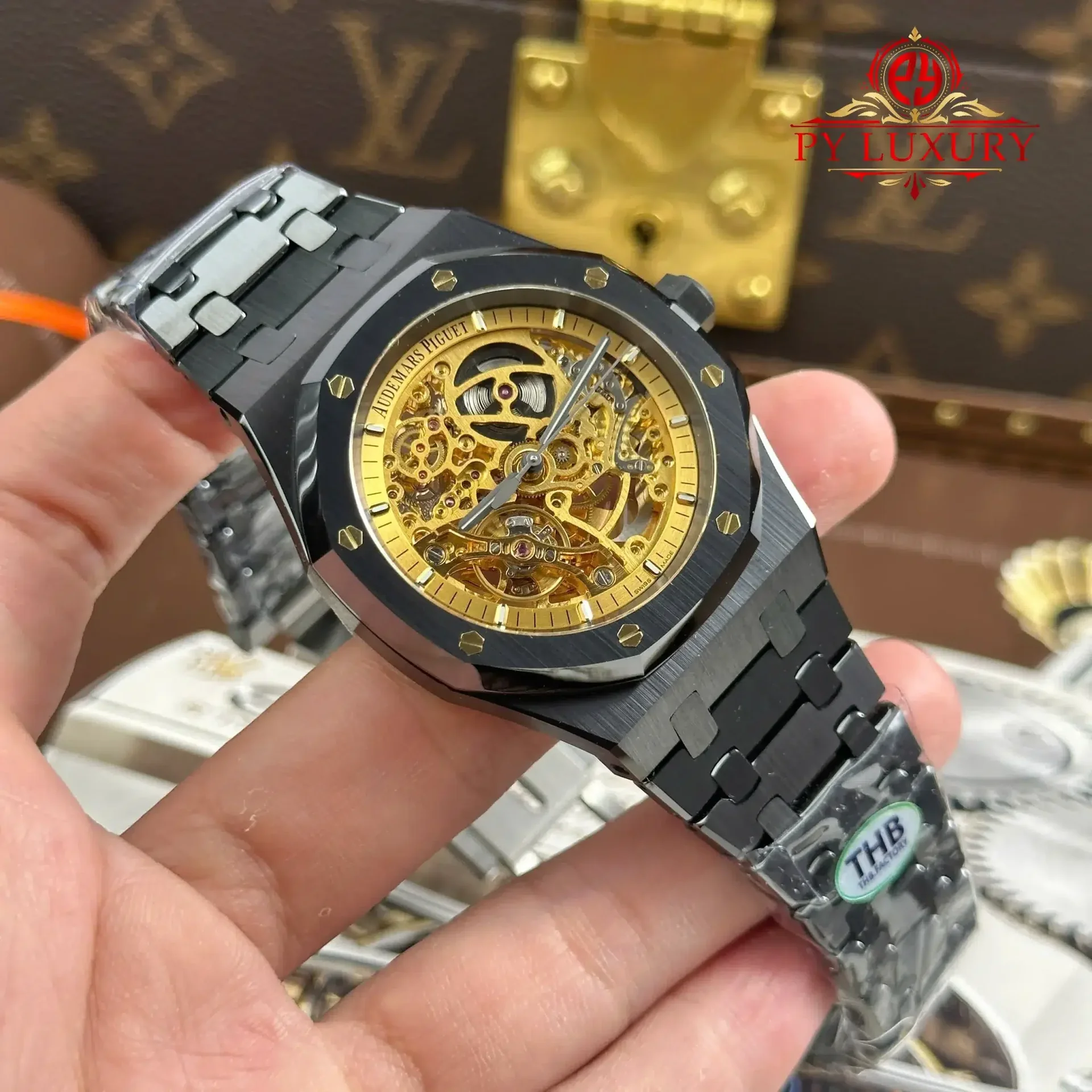 Audemars Piguet Royal Oak 15416CE Openworked Ceramic Pink Gold-Toned Dial 1:1 Best Replica THB 41mm - 图片 2