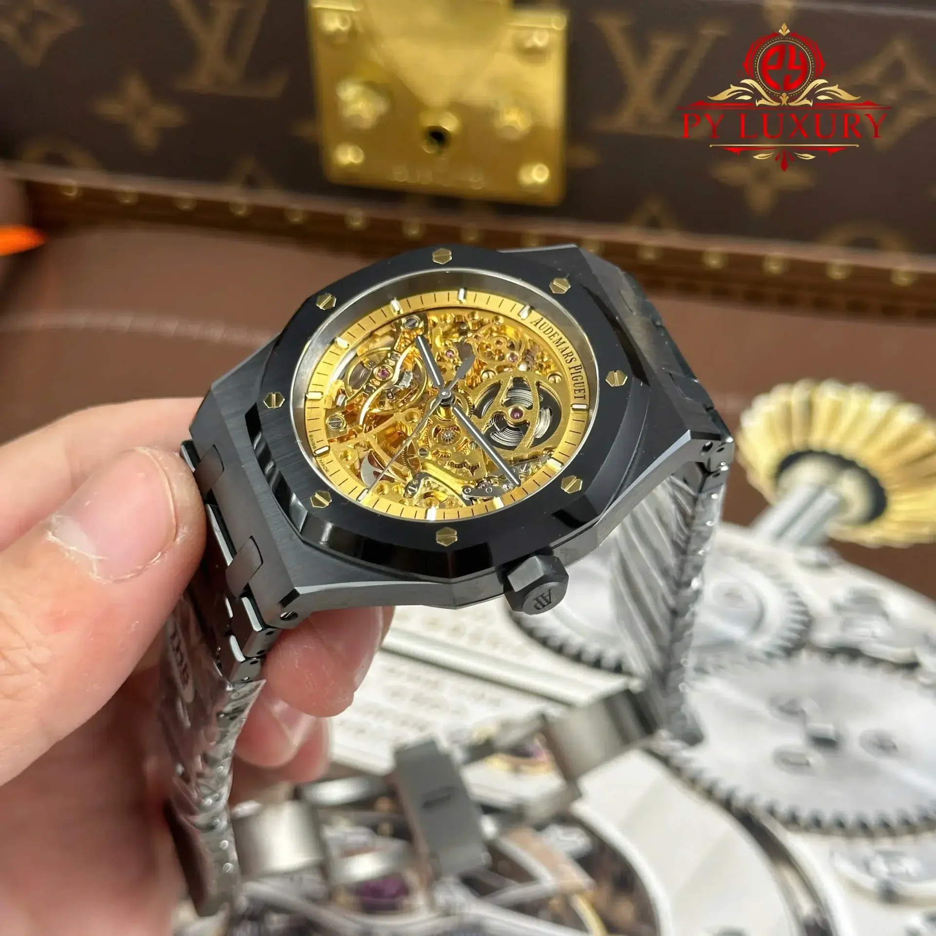 Audemars Piguet Royal Oak 15416CE Openworked Ceramic Pink Gold-Toned Dial 1:1 Best Replica THB 41mm - 图片 3