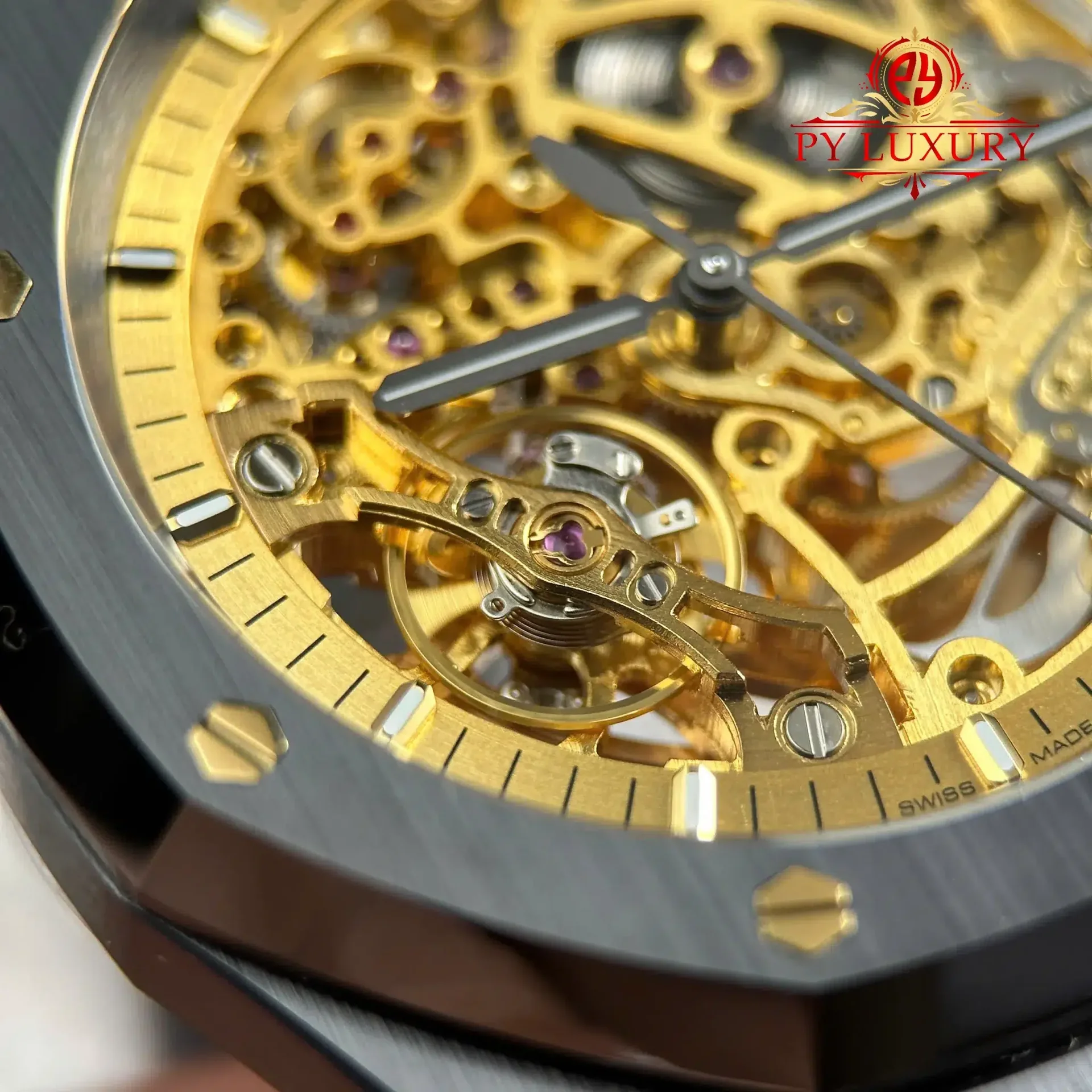 Audemars Piguet Royal Oak 15416CE Openworked Ceramic Pink Gold-Toned Dial 1:1 Best Replica THB 41mm - 图片 8