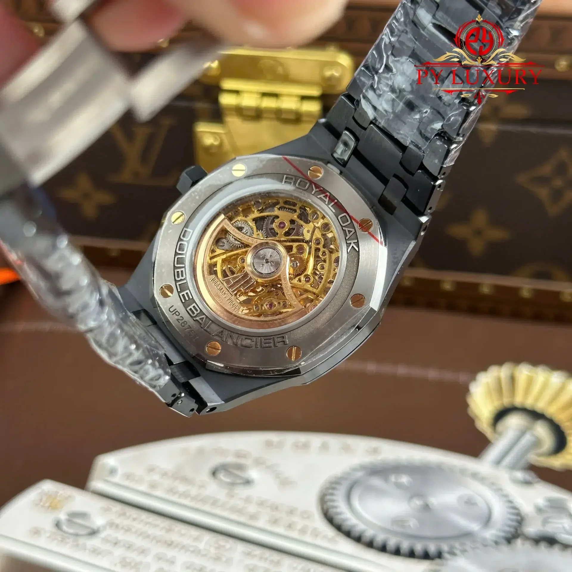 Audemars Piguet Royal Oak 15416CE Openworked Ceramic Pink Gold-Toned Dial 1:1 Best Replica THB 41mm - 图片 11