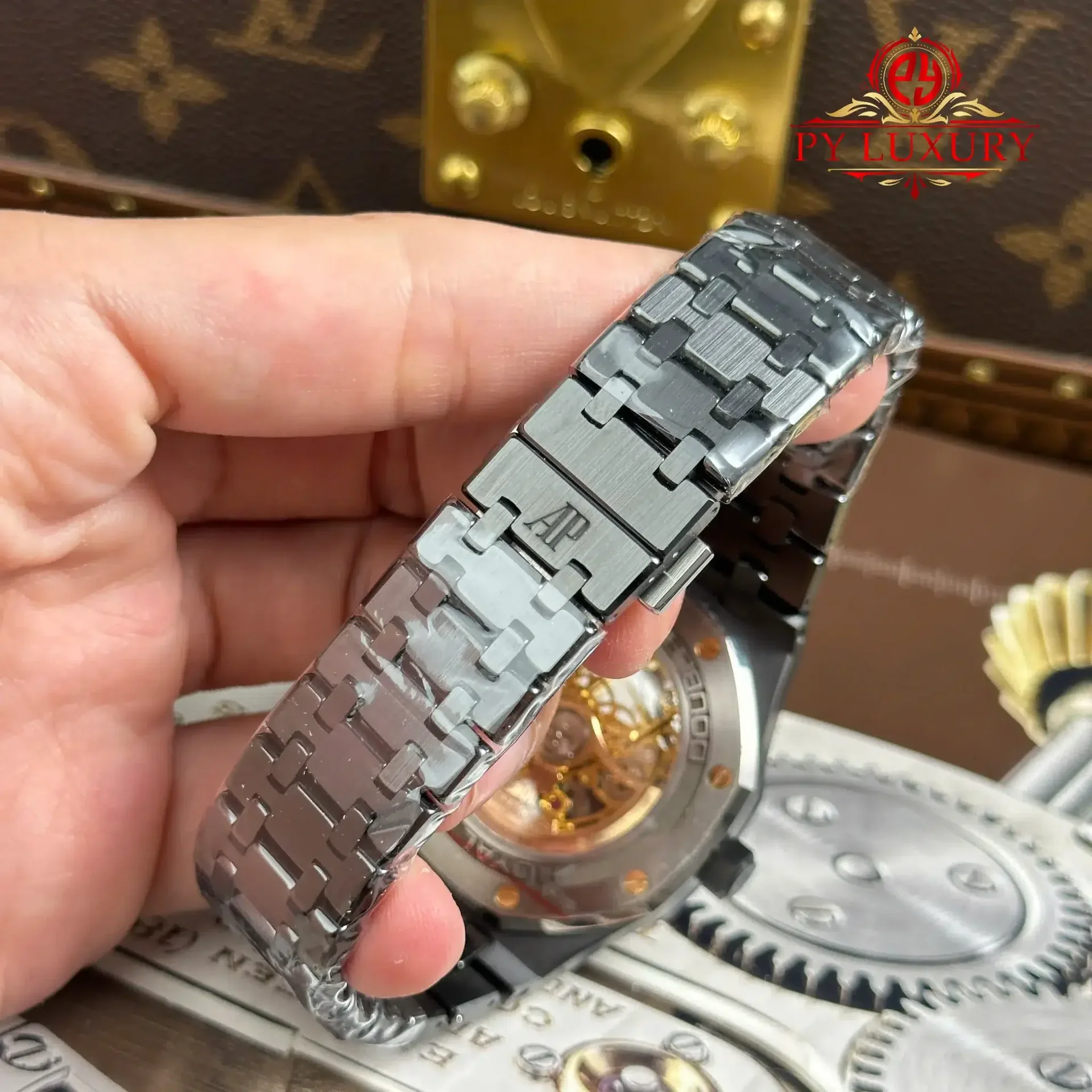 Audemars Piguet Royal Oak 15416CE Openworked Ceramic Pink Gold-Toned Dial 1:1 Best Replica THB 41mm - 图片 13