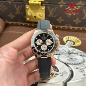Rolex Daytona 126515LN-0002 Rose Gold Bright Black & Sundust Luminous Dial Oysterflex Bracelet 1:1 Best Replica VSF 40mm