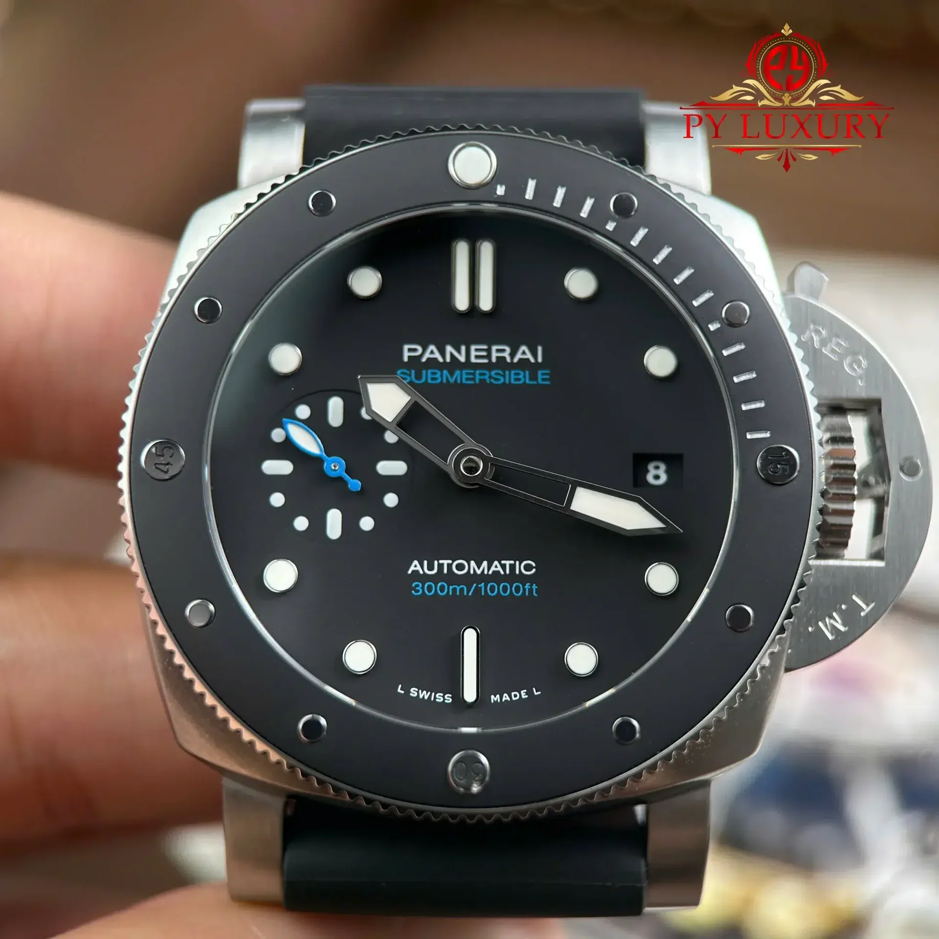 Panerai Submersible PAM00683 Black Dial Rubber Strap 1:1 Best Replica VSF 42mm - 图片 5