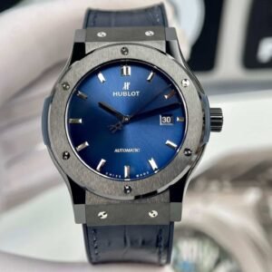 Hublot Classic Fusion Black Ceramic Blue Dial SW300 Movement 1:1 Replica JJZ 42mm