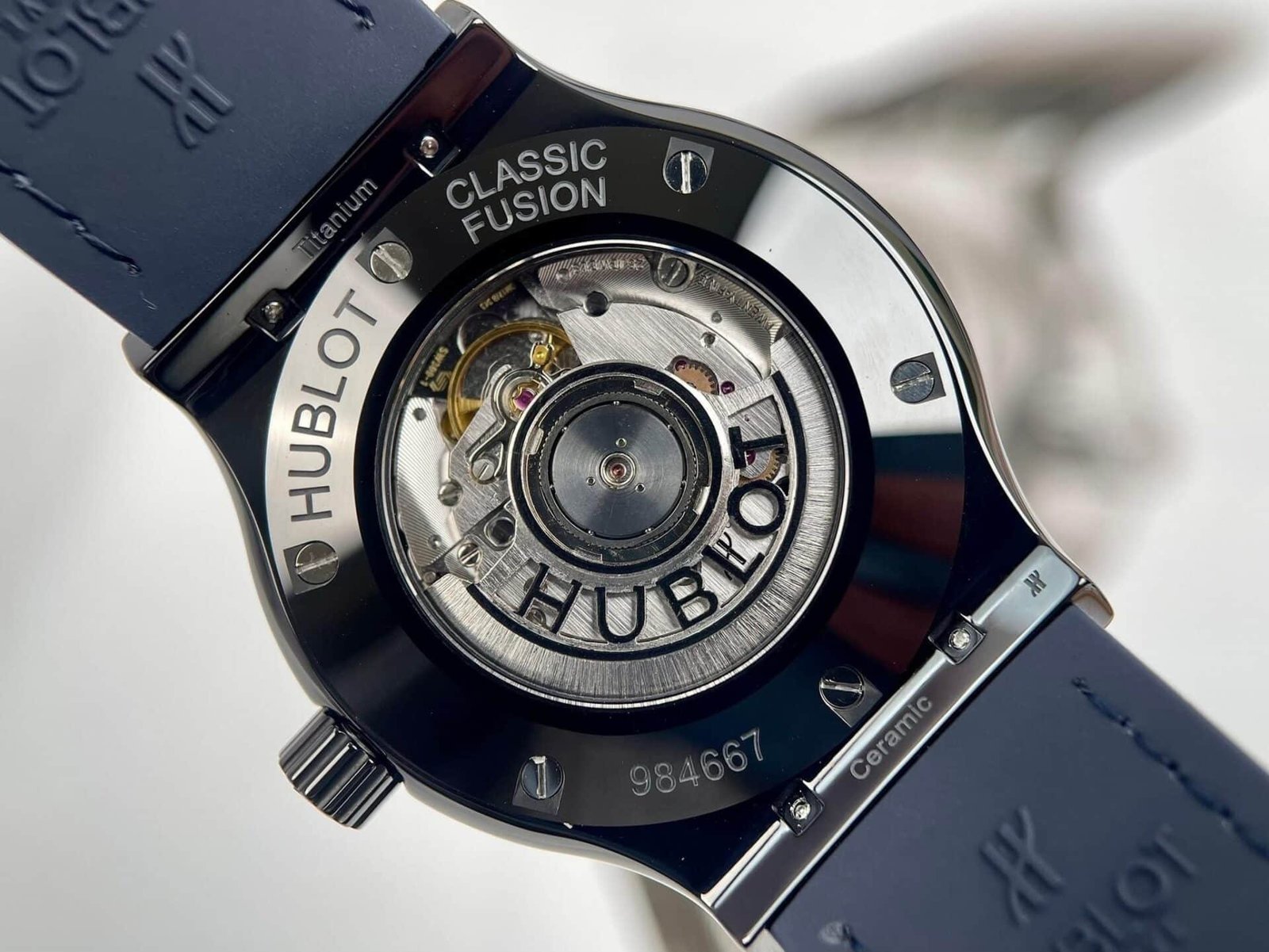 Hublot Classic Fusion Black Ceramic Blue Dial SW300 Movement 1:1 Replica JJZ 42mm - 图片 7