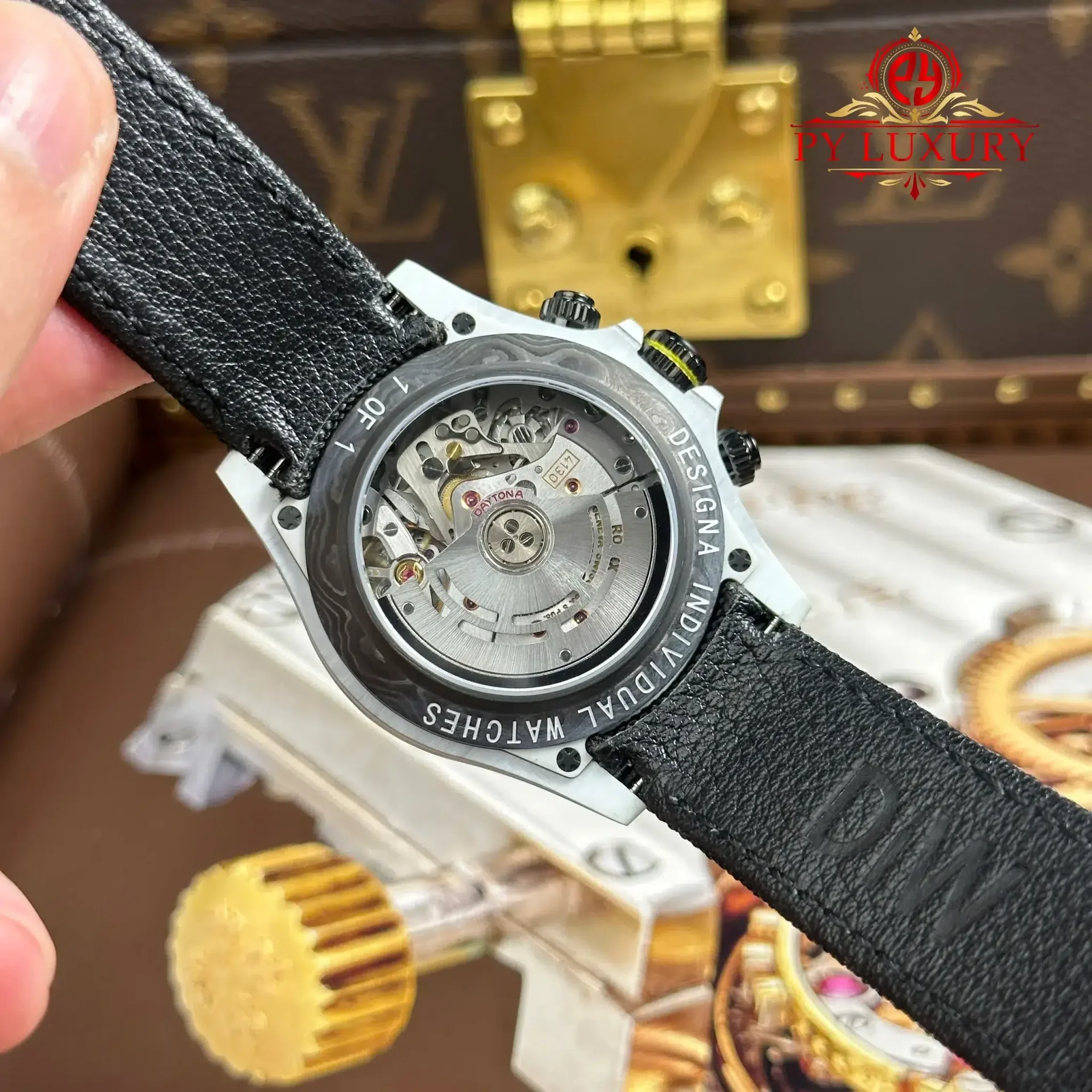 Rolex Daytona DiW Ferrari CarboQuartz White Dial Nylon Strap 1:1 Best Replica 40mm - 图片 12