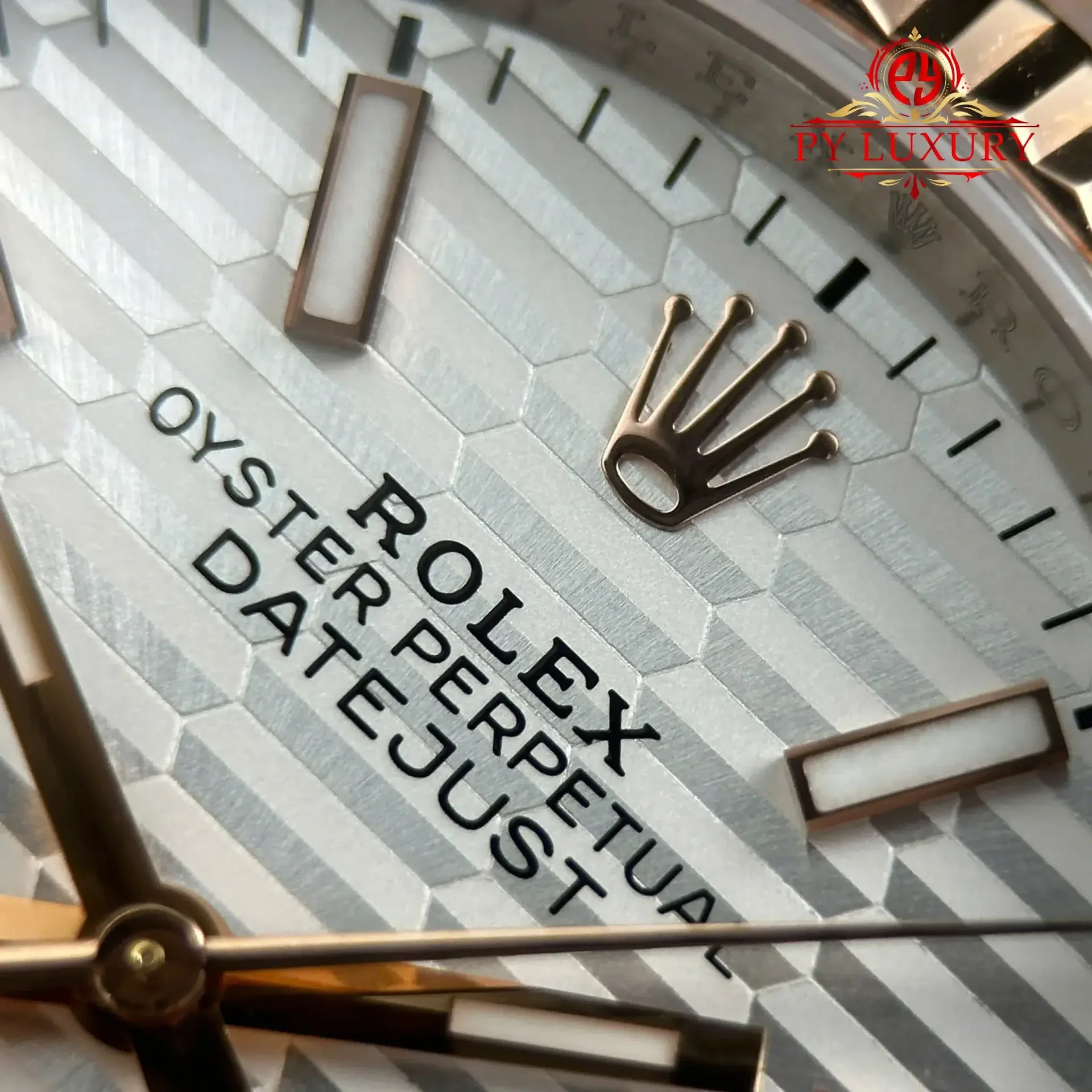 Rolex Datejust 126231 Two Tone Rose Gold Silver Fluted-Motif Luminous Dial Jubilee Bracelet 1:1 Best Replica 36mm - 图片 5