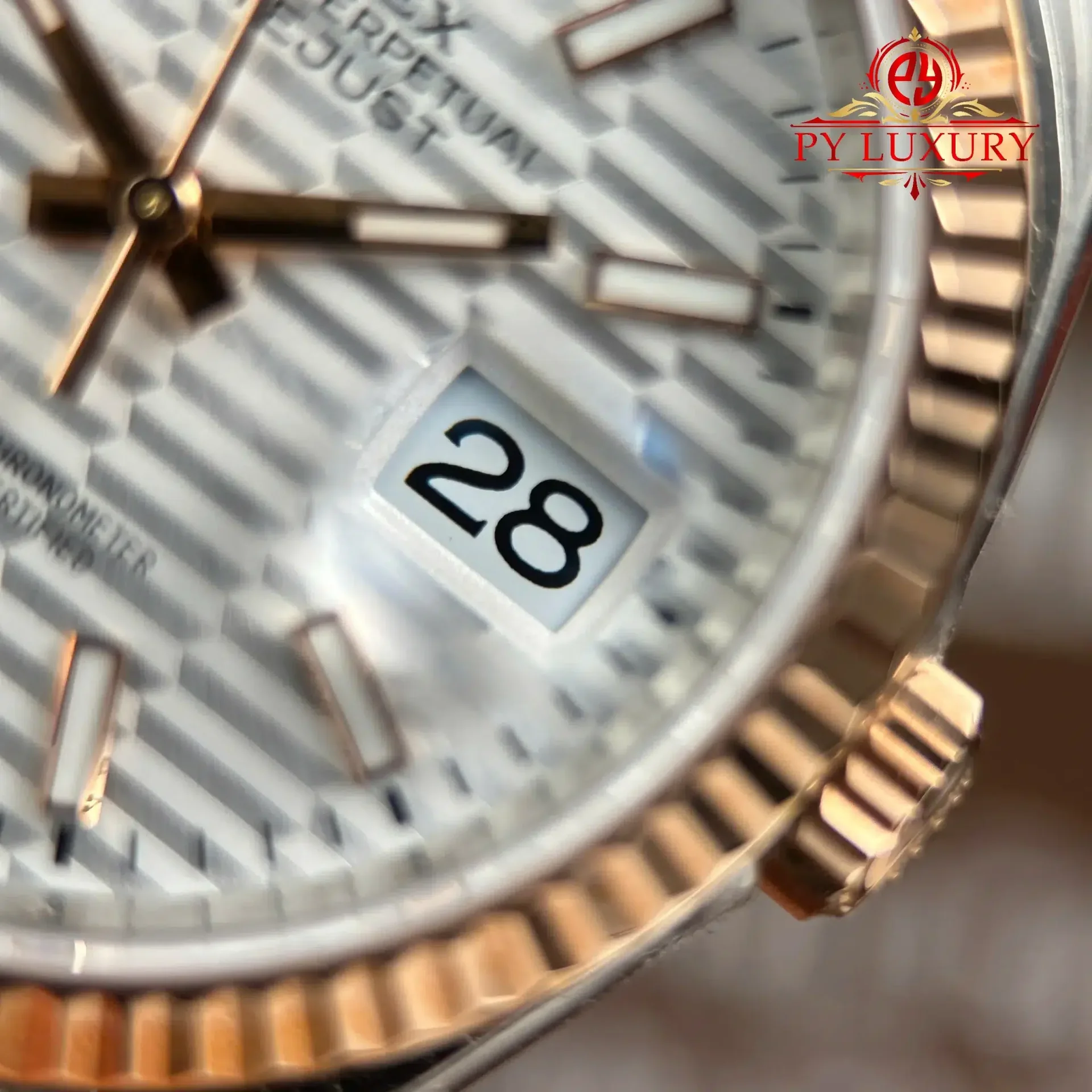 Rolex Datejust 126231 Two Tone Rose Gold Silver Fluted-Motif Luminous Dial Jubilee Bracelet 1:1 Best Replica 36mm - 图片 6