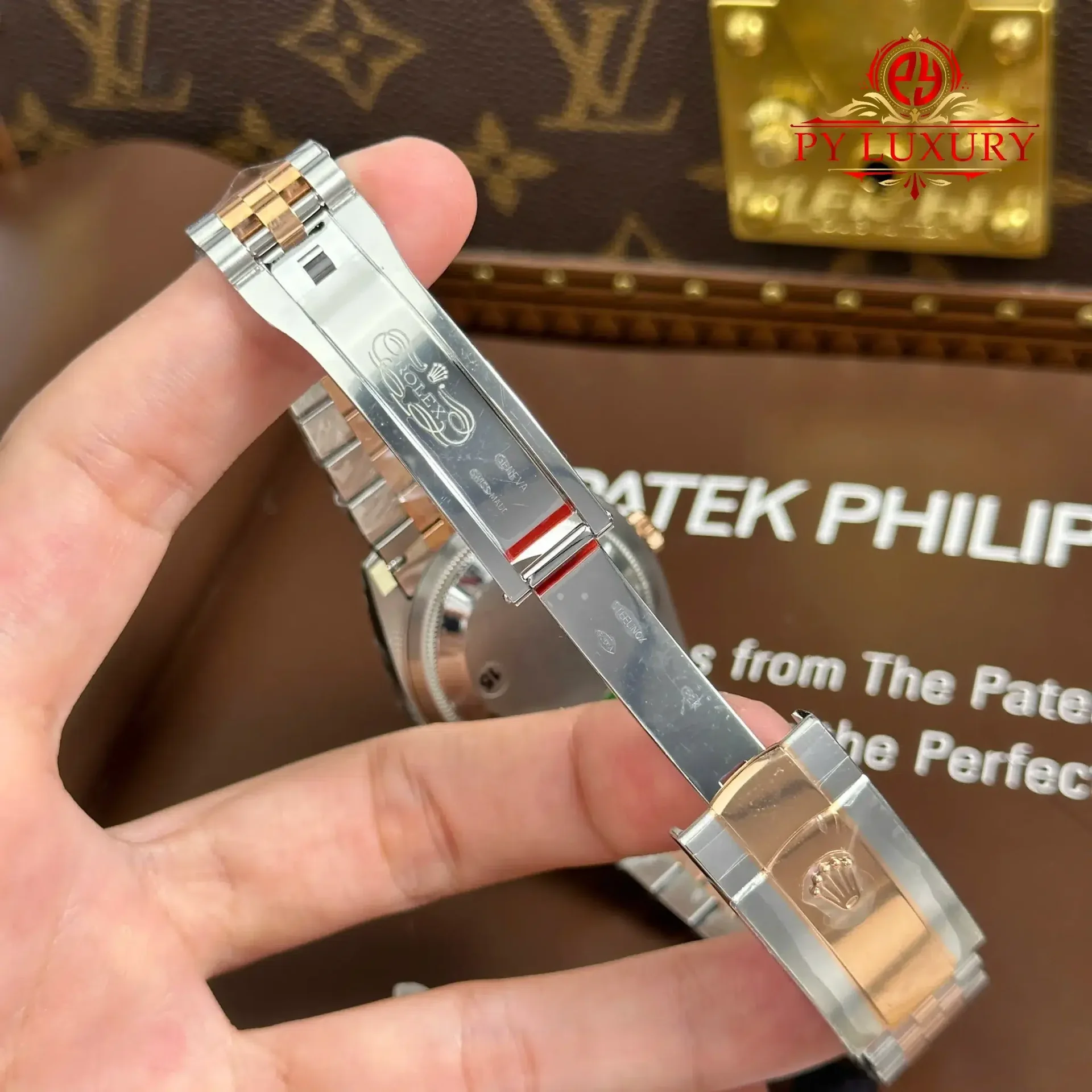 Rolex Datejust 126231 Two Tone Rose Gold Silver Fluted-Motif Luminous Dial Jubilee Bracelet 1:1 Best Replica 36mm - 图片 11
