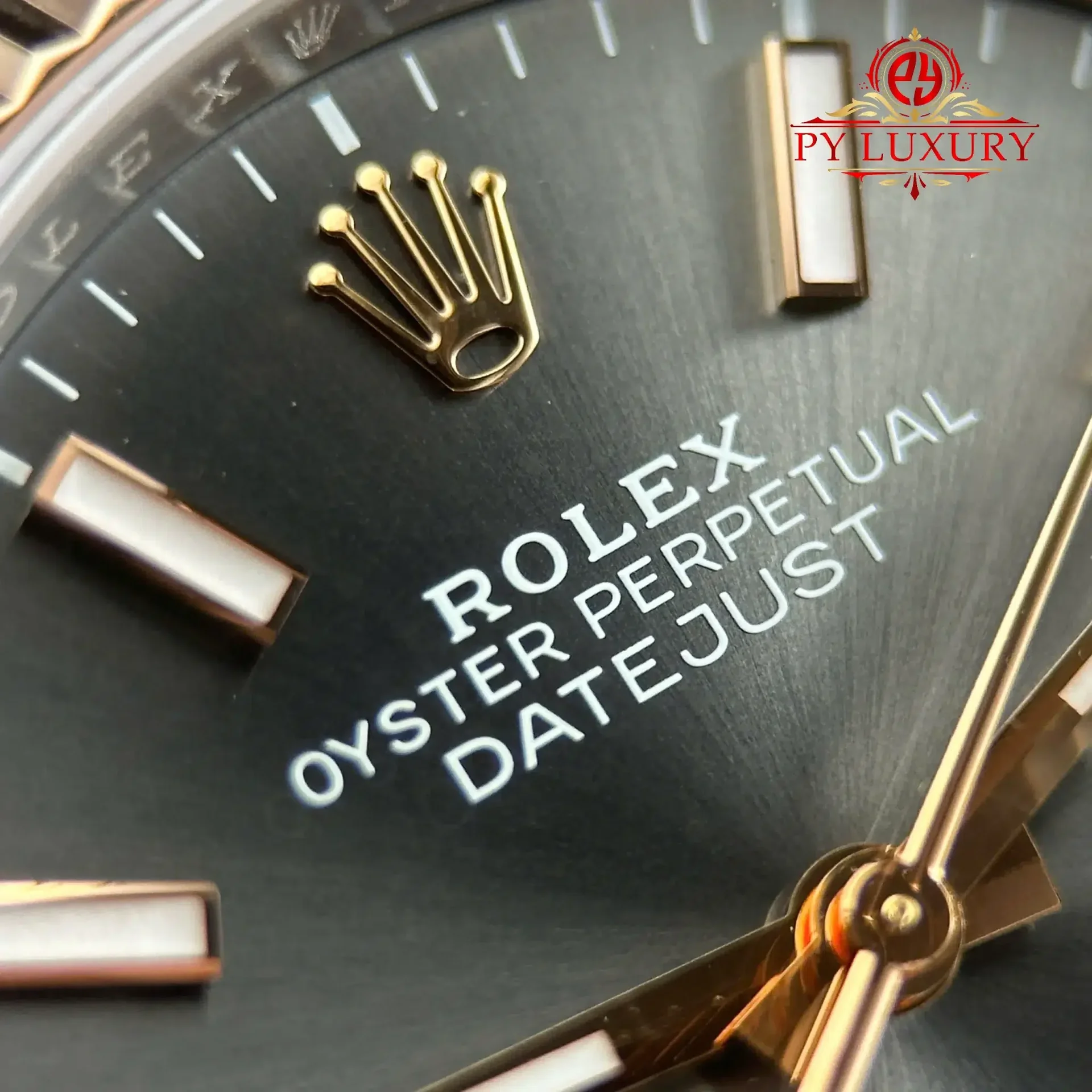 Rolex Datejust 126231 Rose Gold/Steel Slate Index Dial Jubilee Bracelet 1:1 Best Replica 36mm - 图片 6