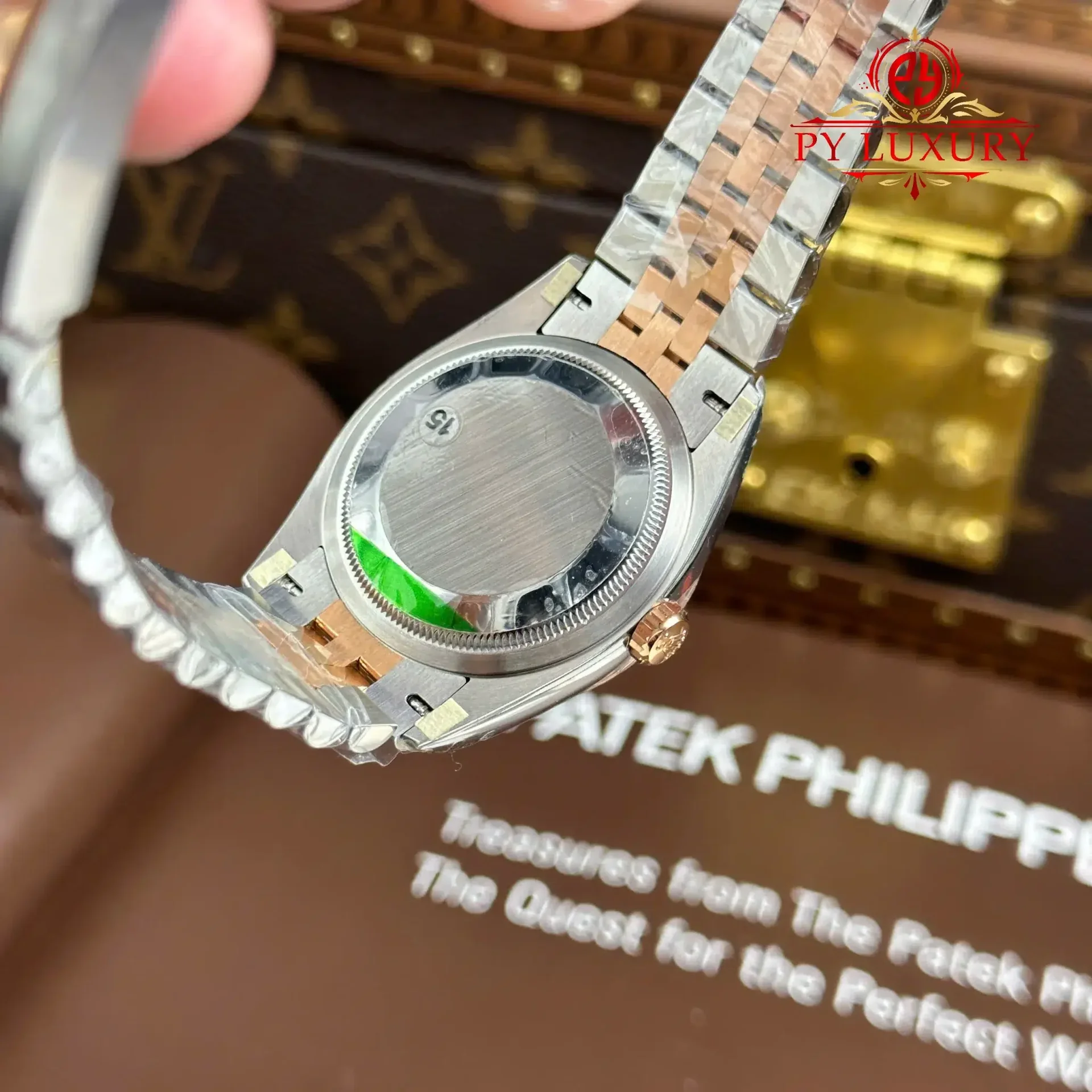 Rolex Datejust 126231 Rose Gold/Steel Slate Index Dial Jubilee Bracelet 1:1 Best Replica 36mm - 图片 10