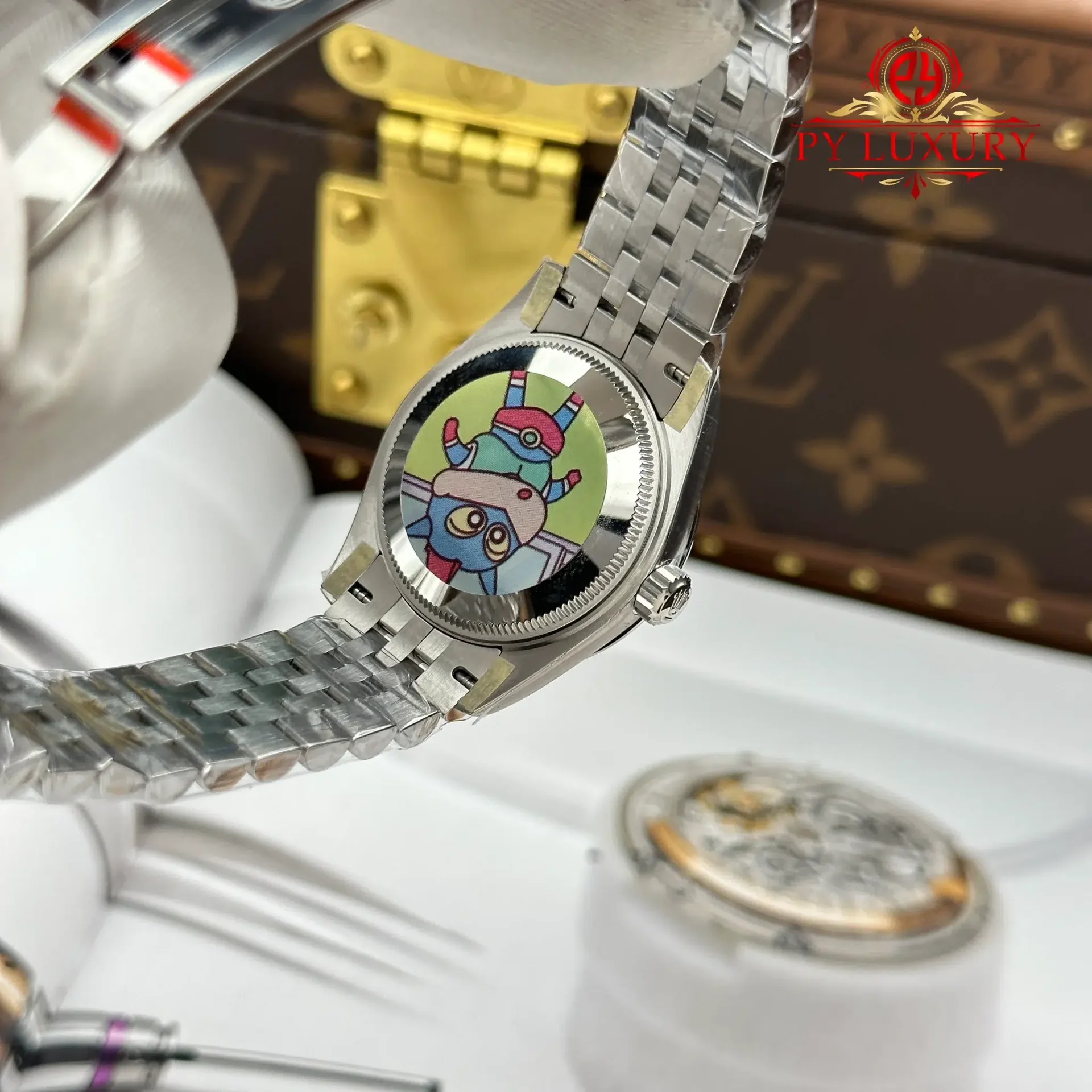 Rolex Datejust Pink Dial Stone-Set Bezel Jubilee Best Replica 31mm - 图片 9