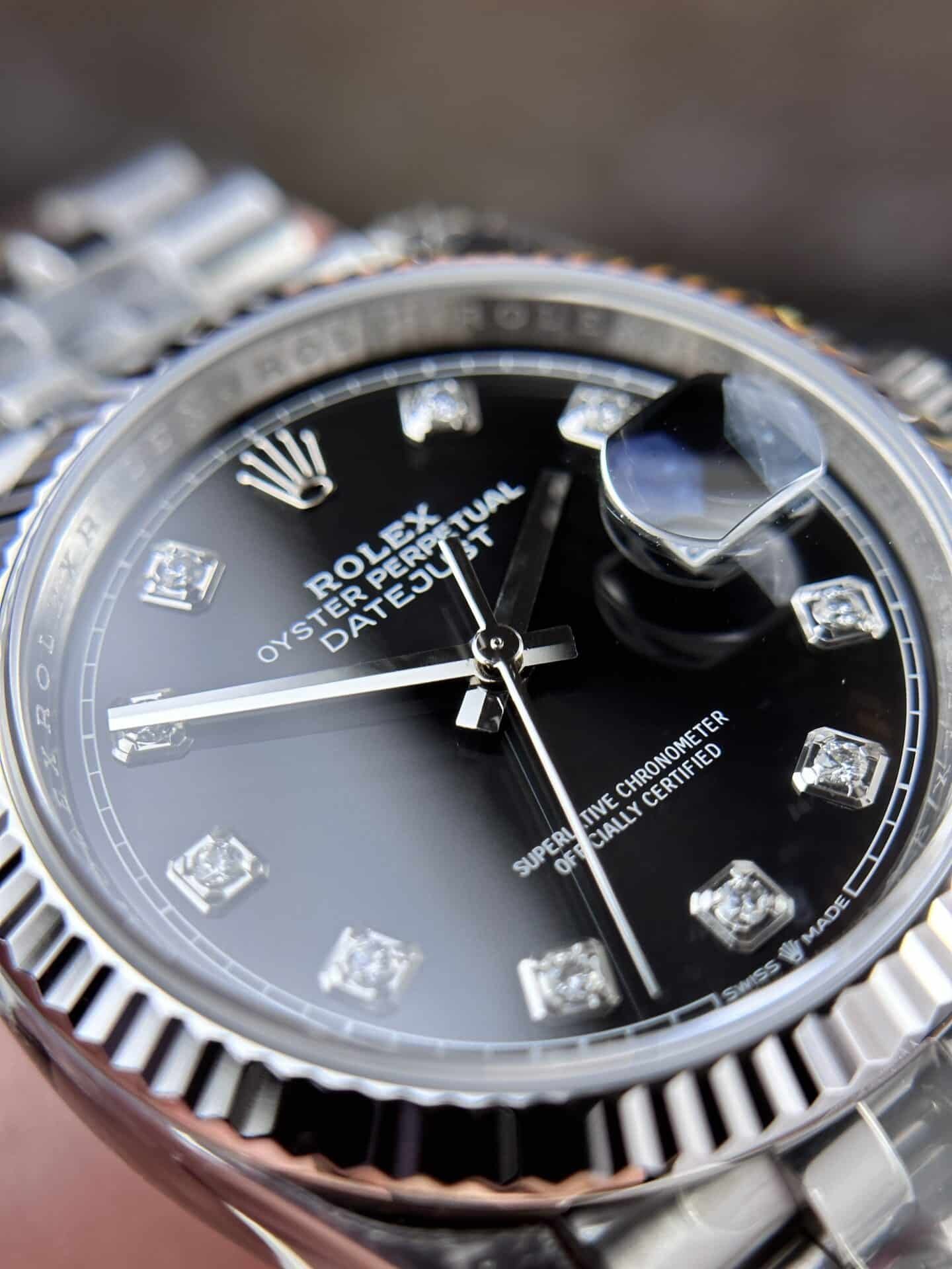 Rolex Datejust 126234 Black Diamond Dial Jubilee 1:1 Replica 36mm - 图片 5