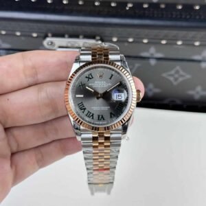 Rolex Datejust Wimbledon Two Tone Rose Gold Jubilee Best Replica 36mm