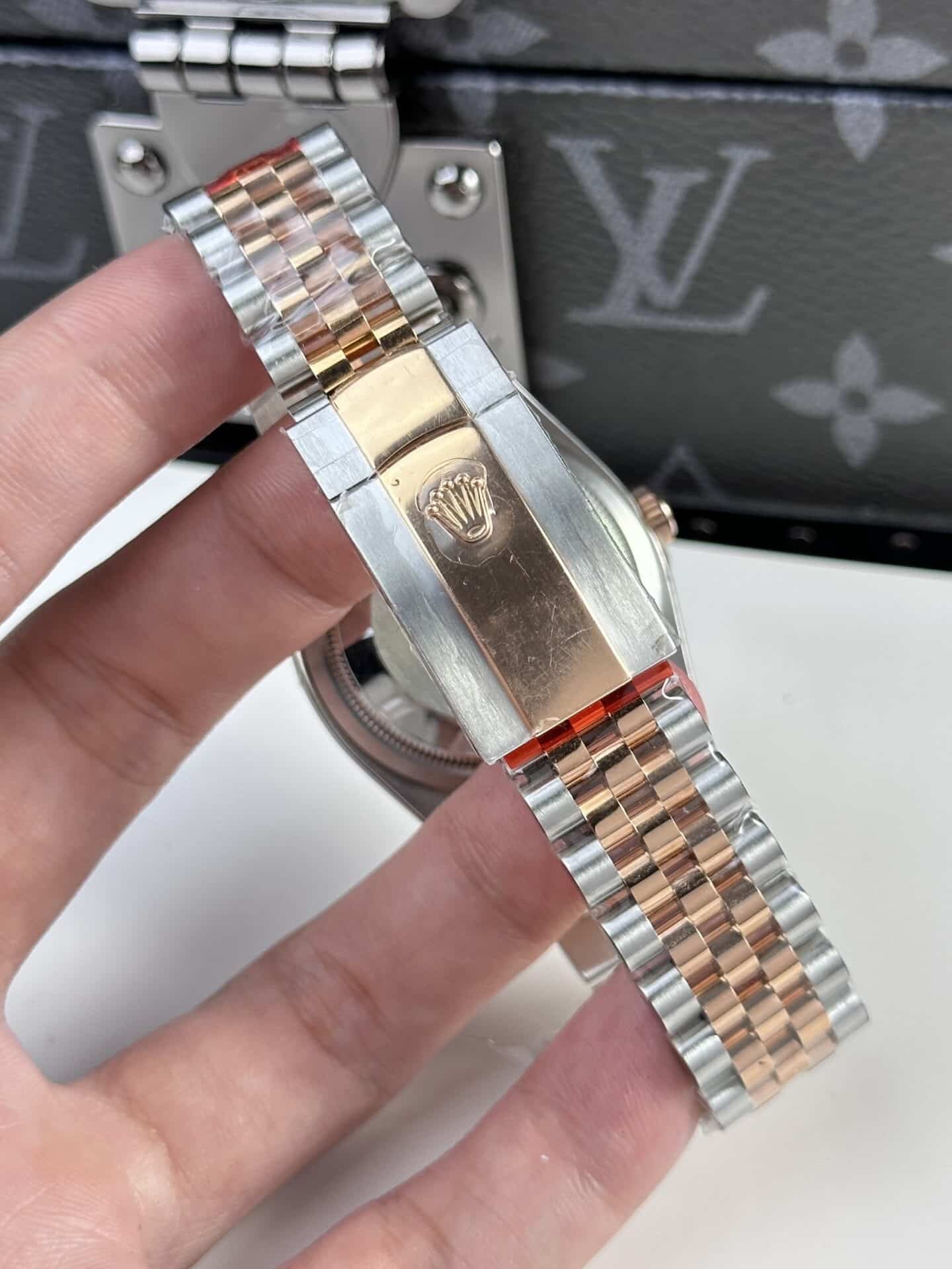 Rolex Datejust Wimbledon Two Tone Rose Gold Jubilee Best Replica 36mm - 图片 9
