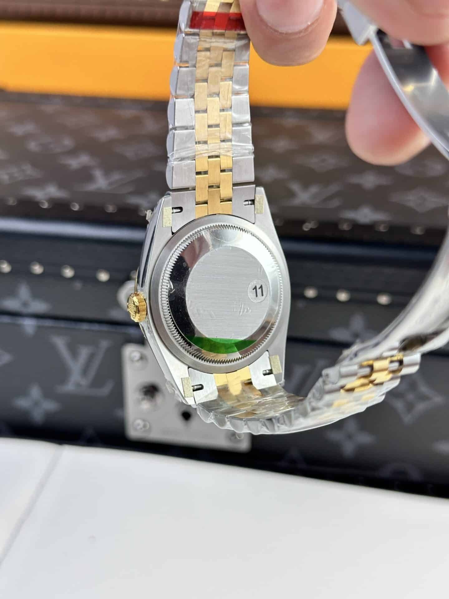 Rolex Datejust Wimbledon Two Tone Yellow Gold Jubilee Top Quality Replica 36mm - 图片 7