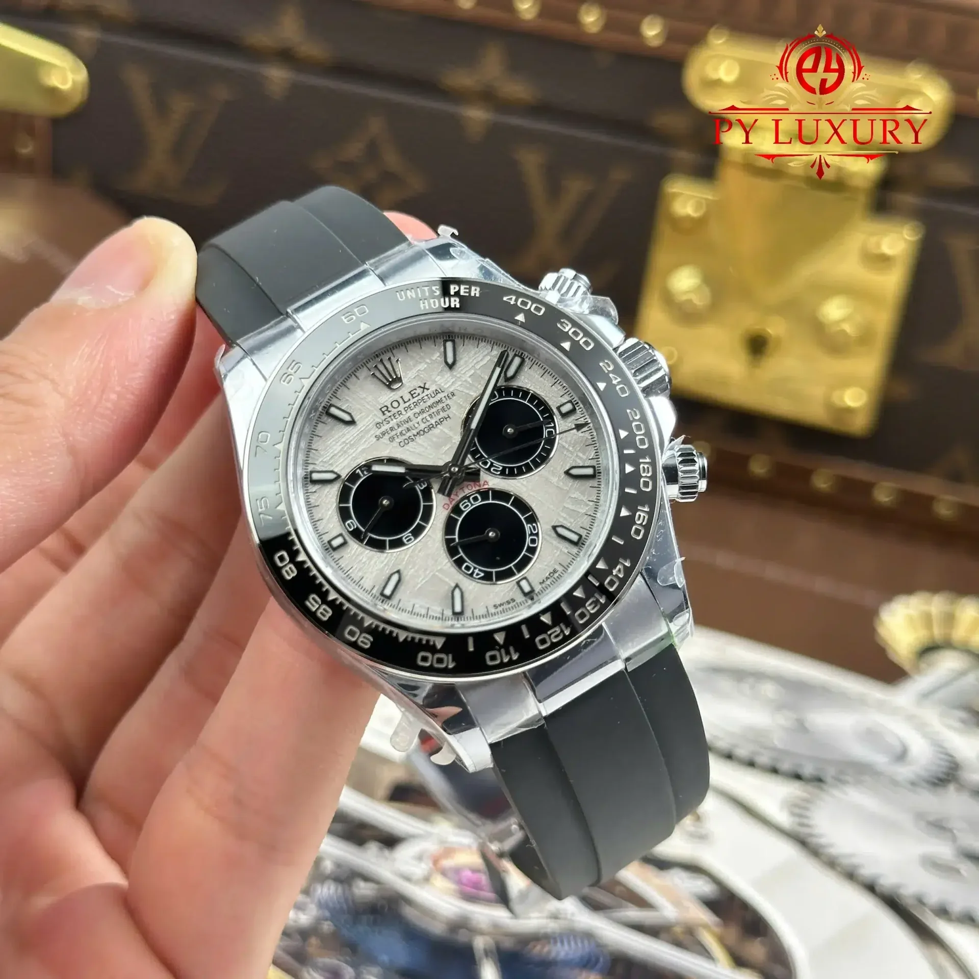 Rolex Daytona 126519LN Meteorite Dial Oysterflex Gained Weight 1:1 Replica QF 40mm - 图片 2