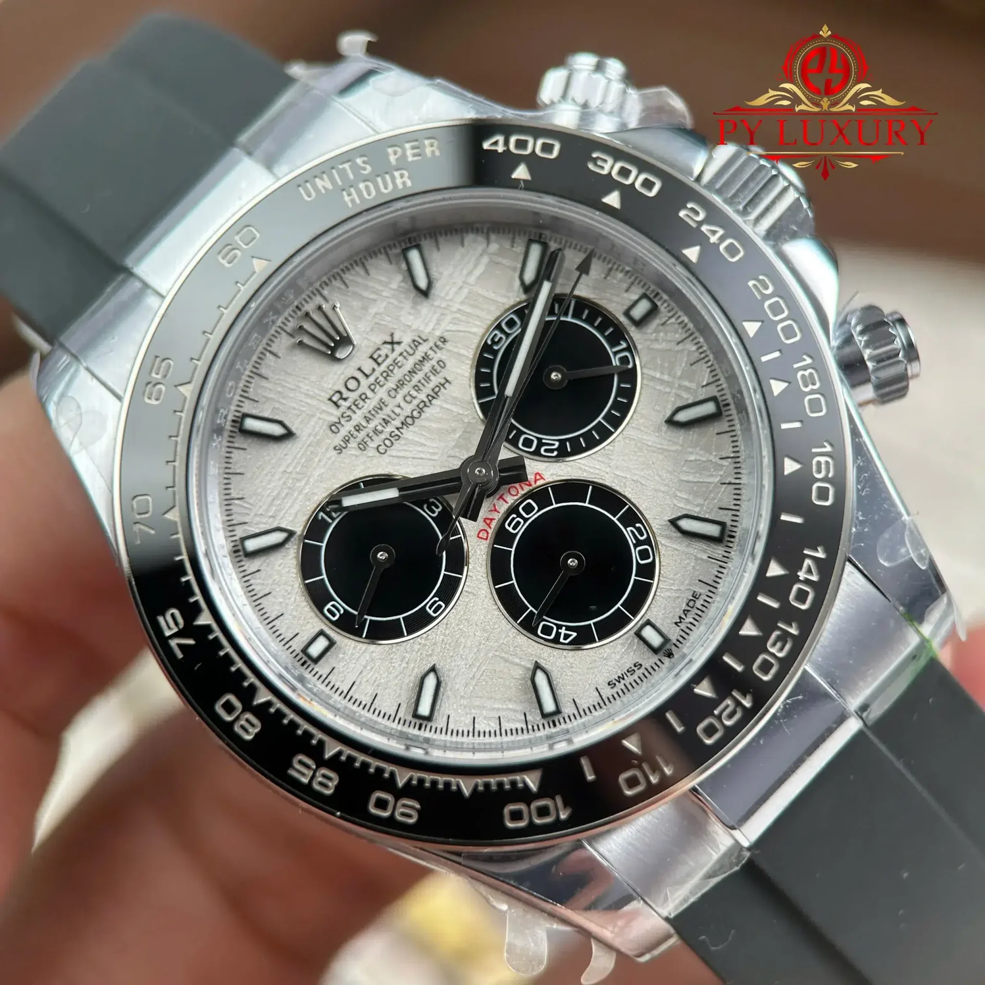 Rolex Daytona 126519LN Meteorite Dial Oysterflex Gained Weight 1:1 Replica QF 40mm - 图片 4