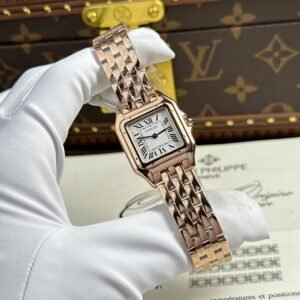 Cartier Panthère Medium Model Rose Gold White Dial Best Replica BVF 27mm x 36mm