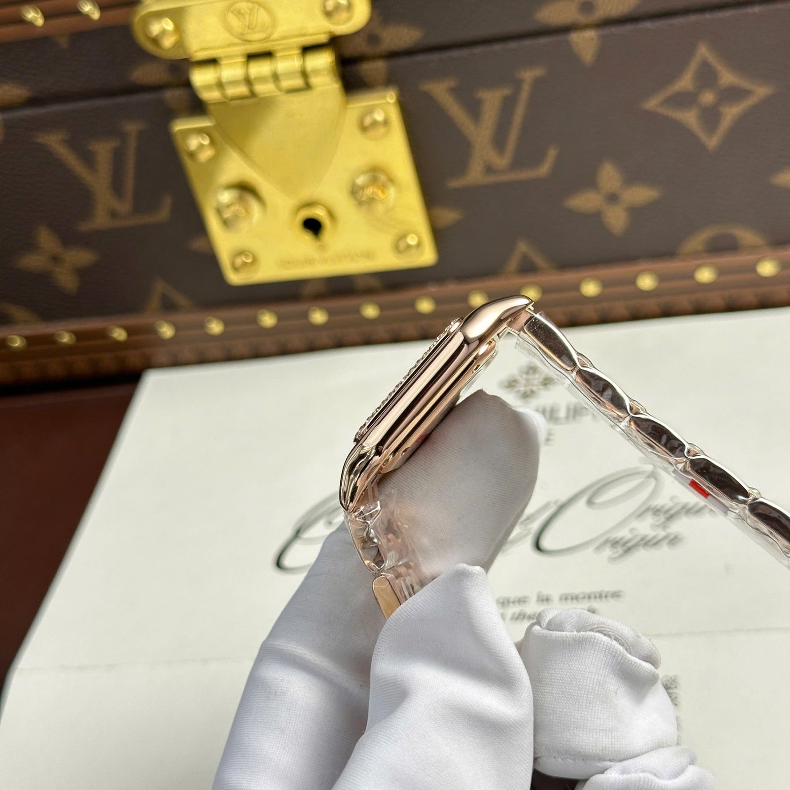 Cartier Panthère Medium Model Rose Gold White Dial Diamond Bezel Best Replica BVF 27mm x 36mm - 图片 6